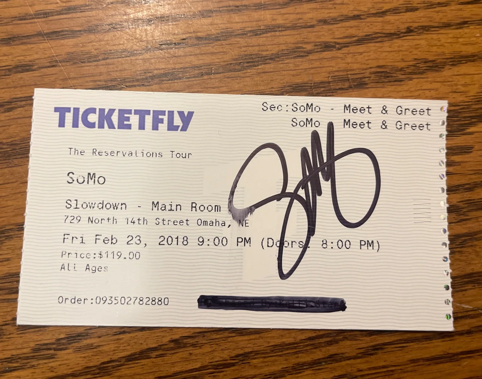 Autographed SoMo Concert Ticket With VIP Badge And The Answers Tour Notebook, изображение 4