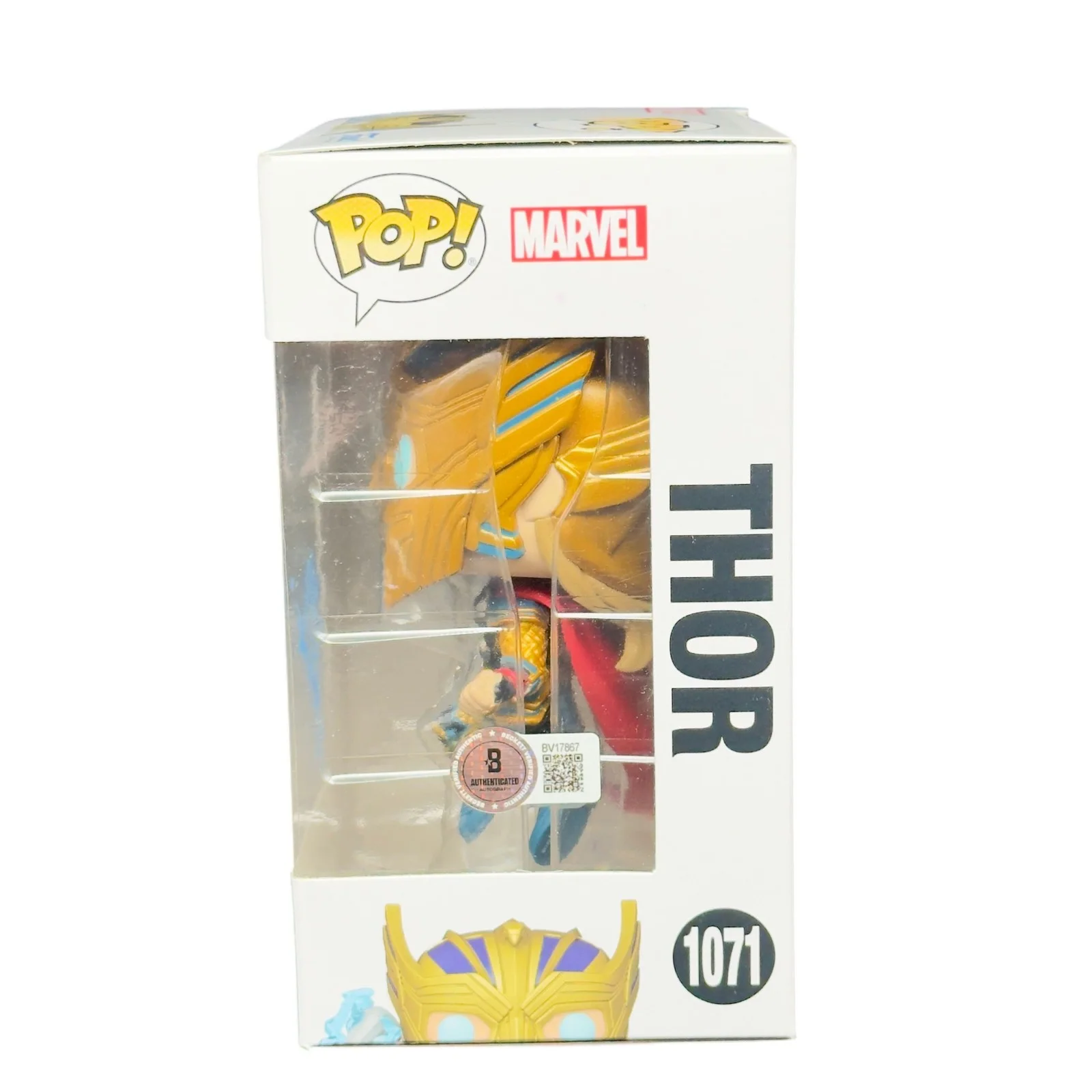 Chris Hemsworth — Chris Hemsworth Signed Thor Love & Thunder Funko Pop 1071 Beckett Autograph, изображение 2