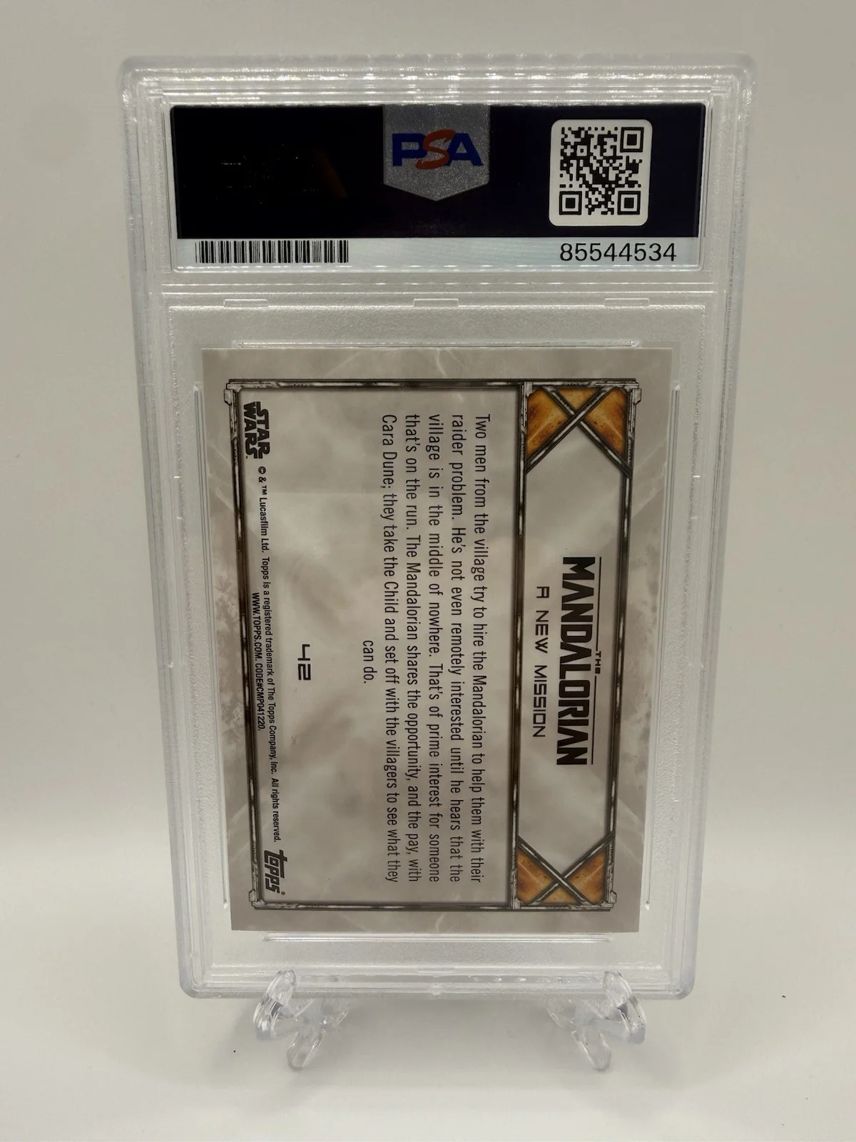 Pedro Pascal — Topps Star Wars Mandalorian Pedro Pascal On Card Auto PSA DNA Bold Signature!, изображение 3