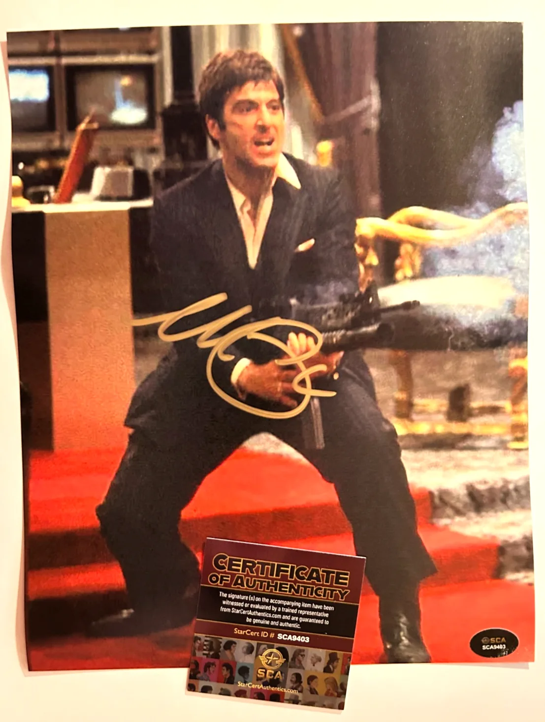 Al Pacino — AL PACINO Signed (SCARFACE) 8x10" Authentic Original Autograph GENUINE w/COA, image 3