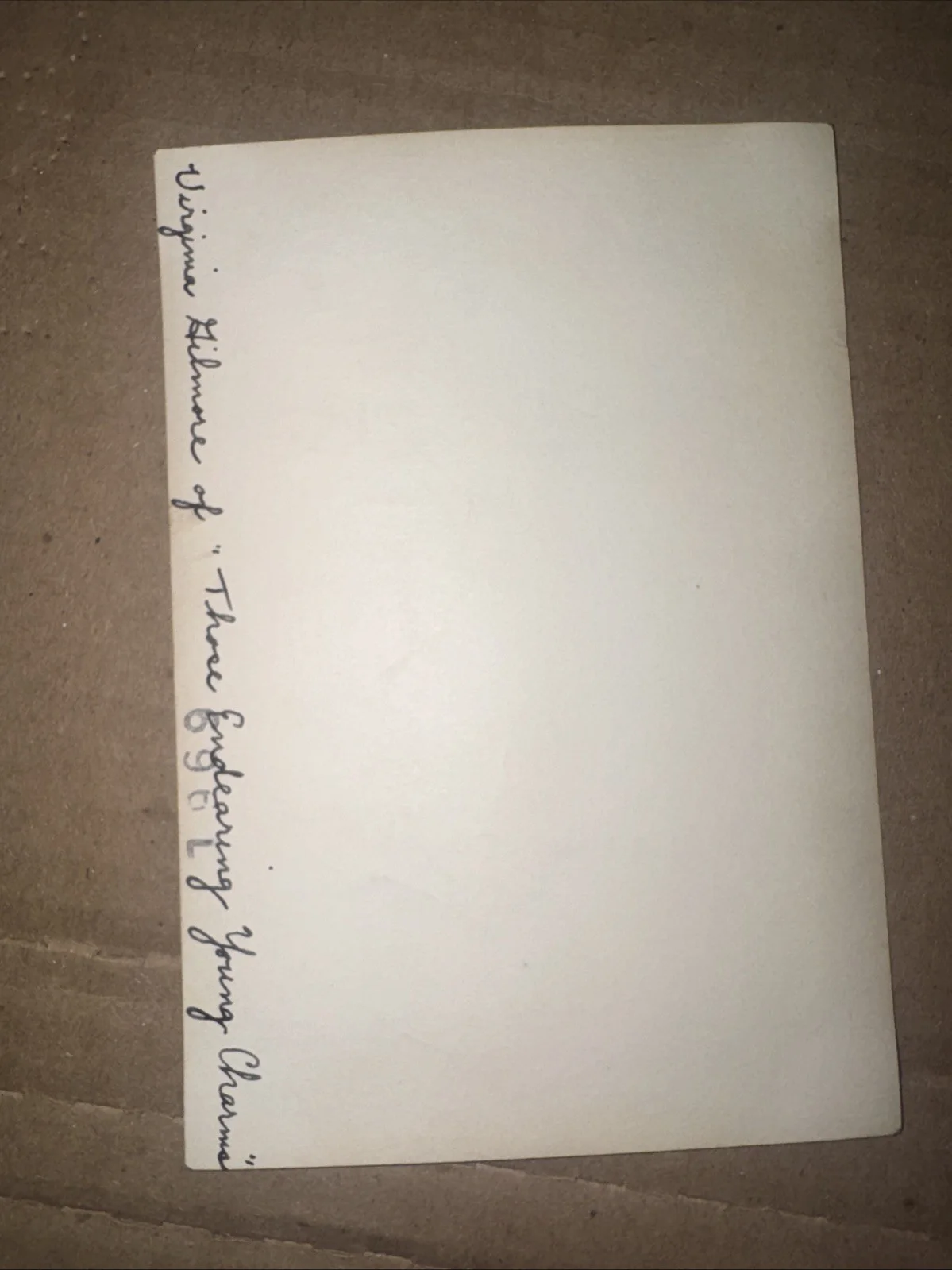Virginia Gilmore Broadway Debut Actress Autograph Signed Photo, image 2