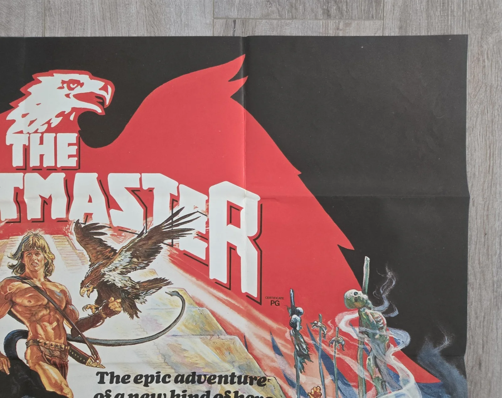 The Beastmaster (1982) UK Quad Movie Poster, Folded, Josh Kirby Artwork, image 5