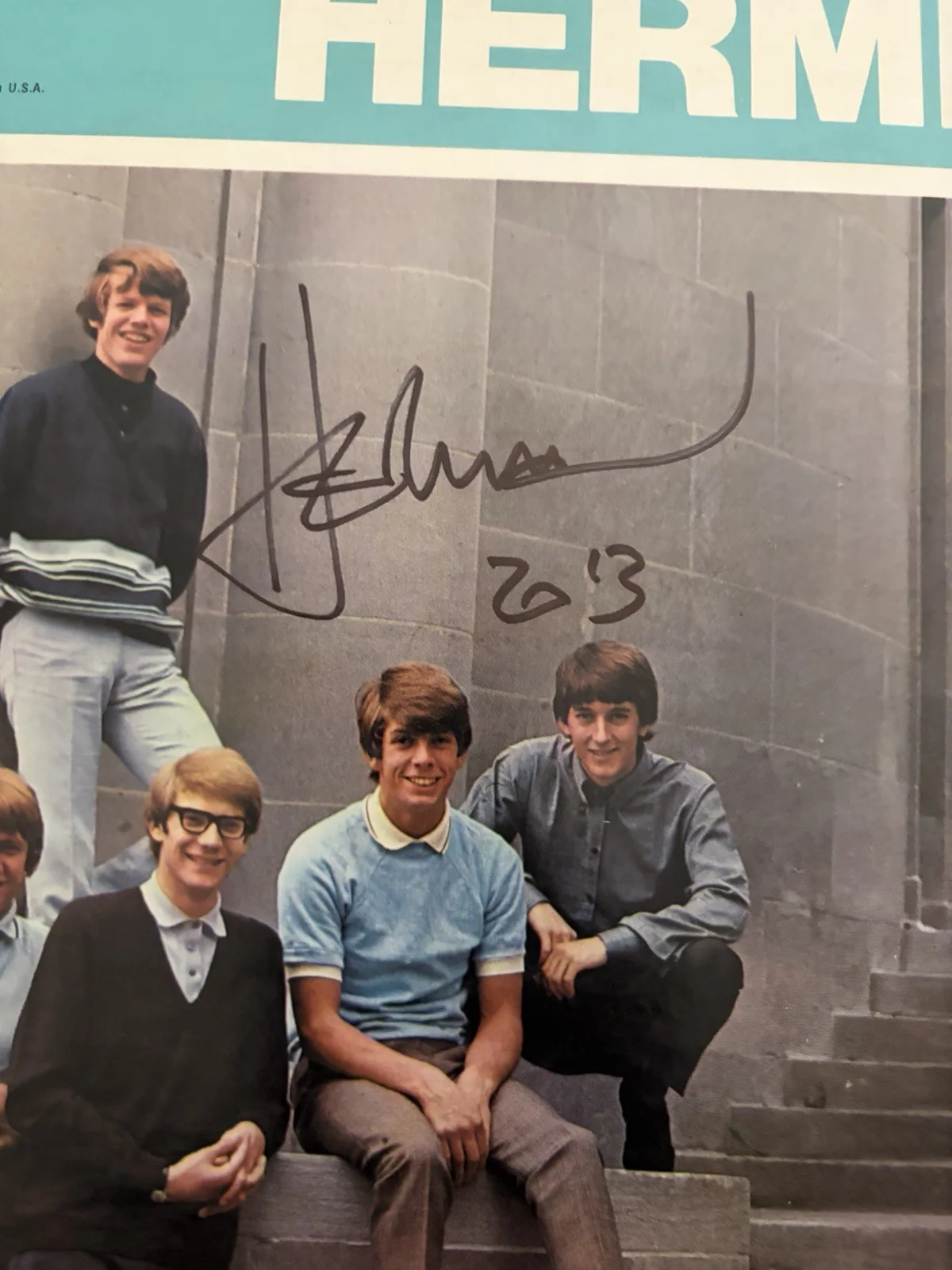 Peter Noone Signed The Best Of Herman’s Hermits LP Autographed, image 2