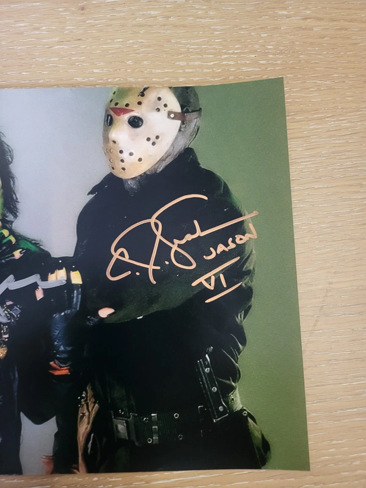 CJ Graham — CJ GRAHAM Alice COOPER 2x Signed 8x10 PHOTO Jason Friday the 13th 6 Auto BAS C, изображение 3