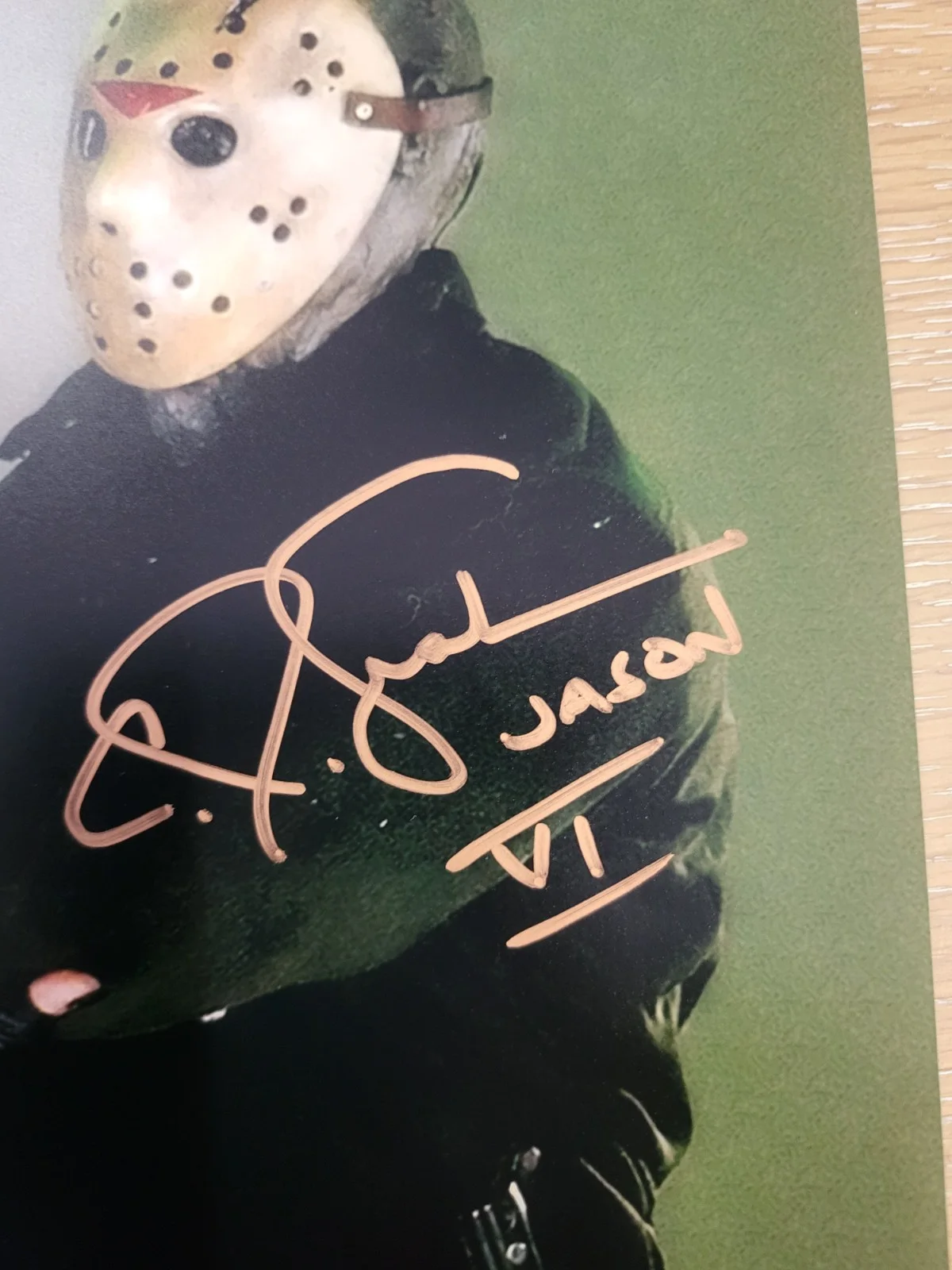 CJ Graham — CJ GRAHAM Alice COOPER 2x Signed 8x10 PHOTO Jason Friday the 13th 6 Auto BAS C, изображение 4