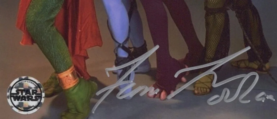 Femi Taylor — "Star Wars Return Of The Jedi" - FEMI TAYLOR as 'Oola' - Signed 8x10 Photo w/COA, изображение 2