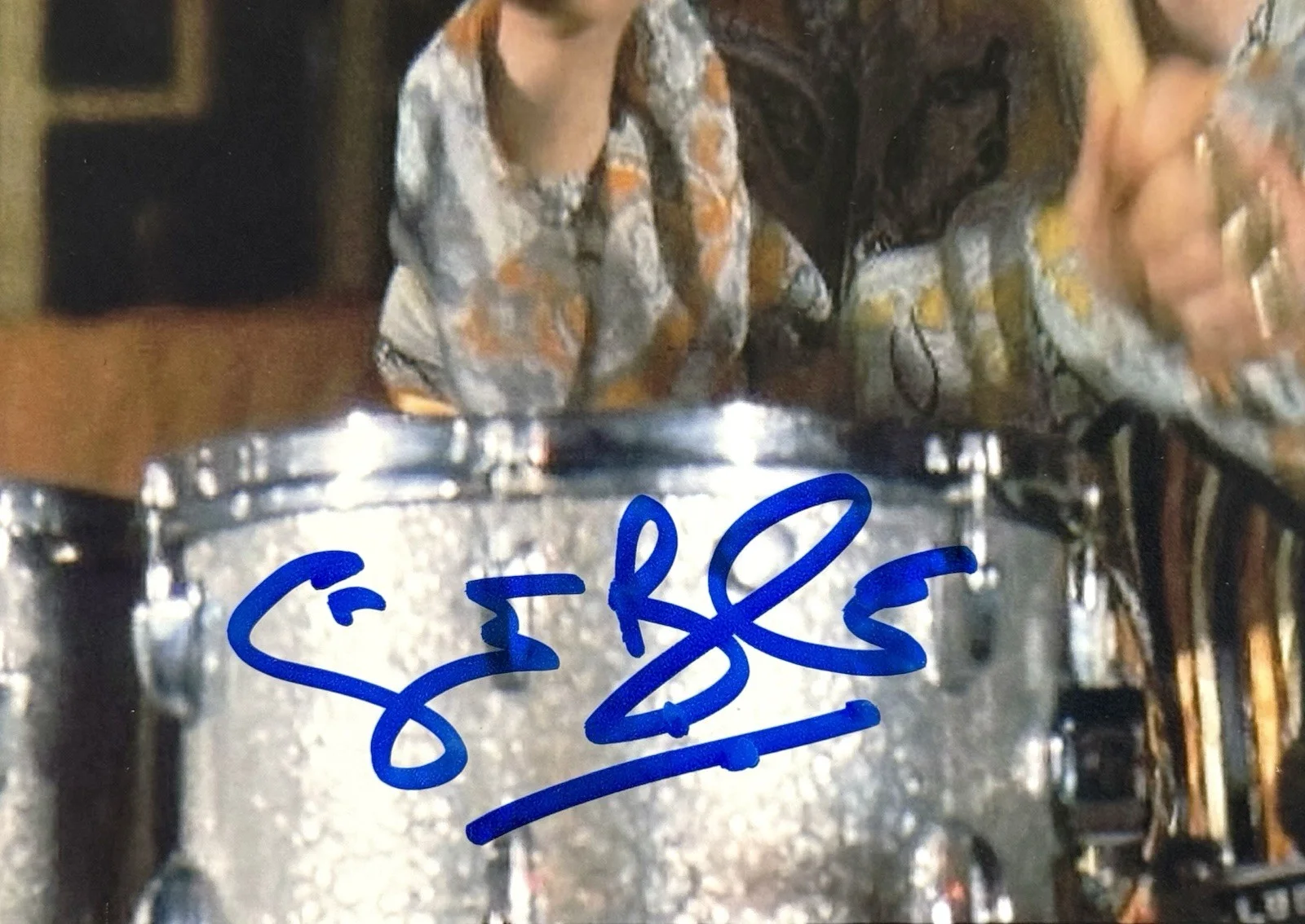 Ginger Baker signed Photo Cream Blind Faith 8x10 drummer beckett coa, image 3