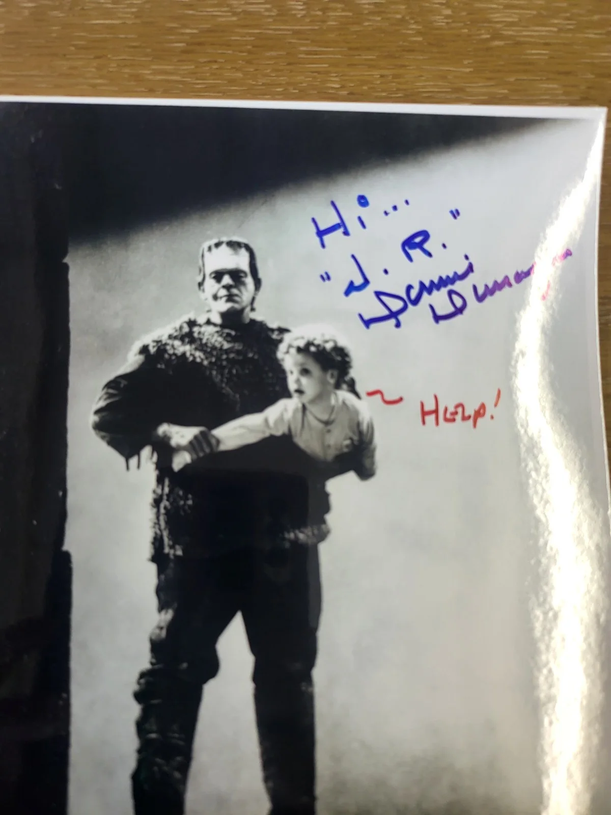 Donnie Dunagan — Donnie Dunagan SIGNED Son of Frankenstein Poster