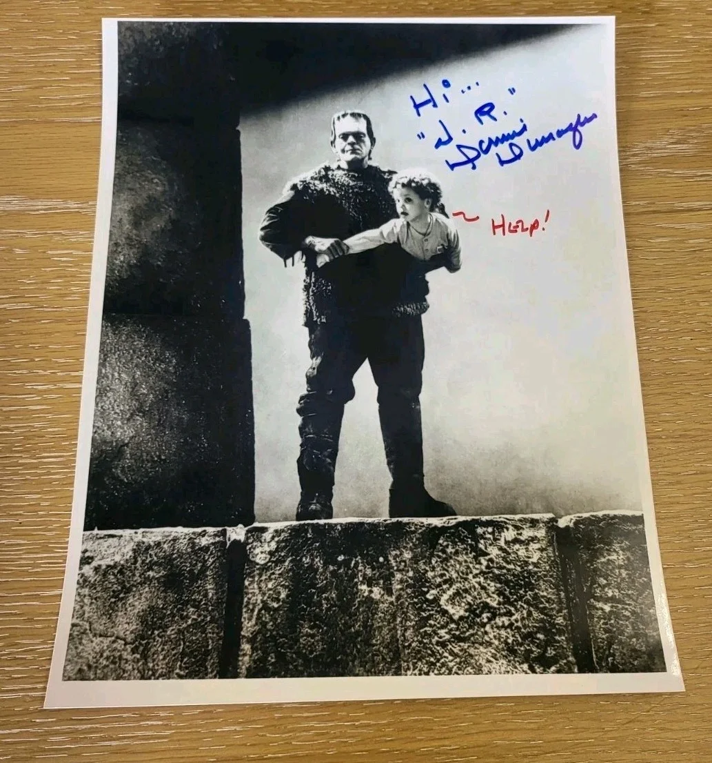Donnie Dunagan — Donnie Dunagan SIGNED Son of Frankenstein Poster, image 2