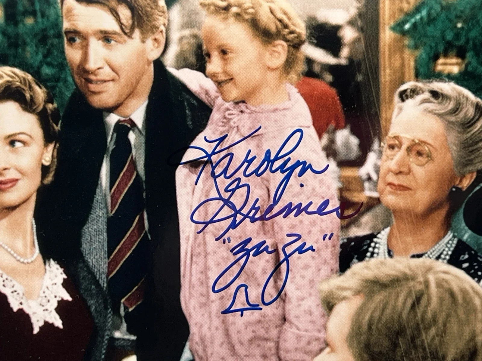 Karolyn Grimes Zuzu from It’s A Wonderful Life Signed Photo Color 11 x 14, изображение 3