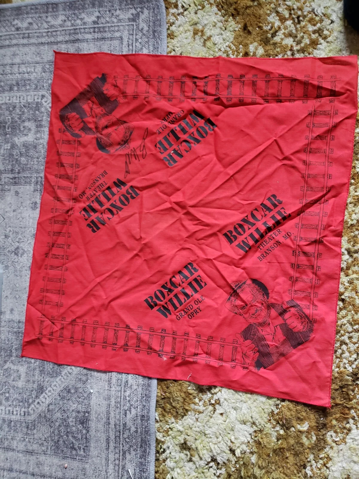 boxcar willie signed Hankerchief, image 3