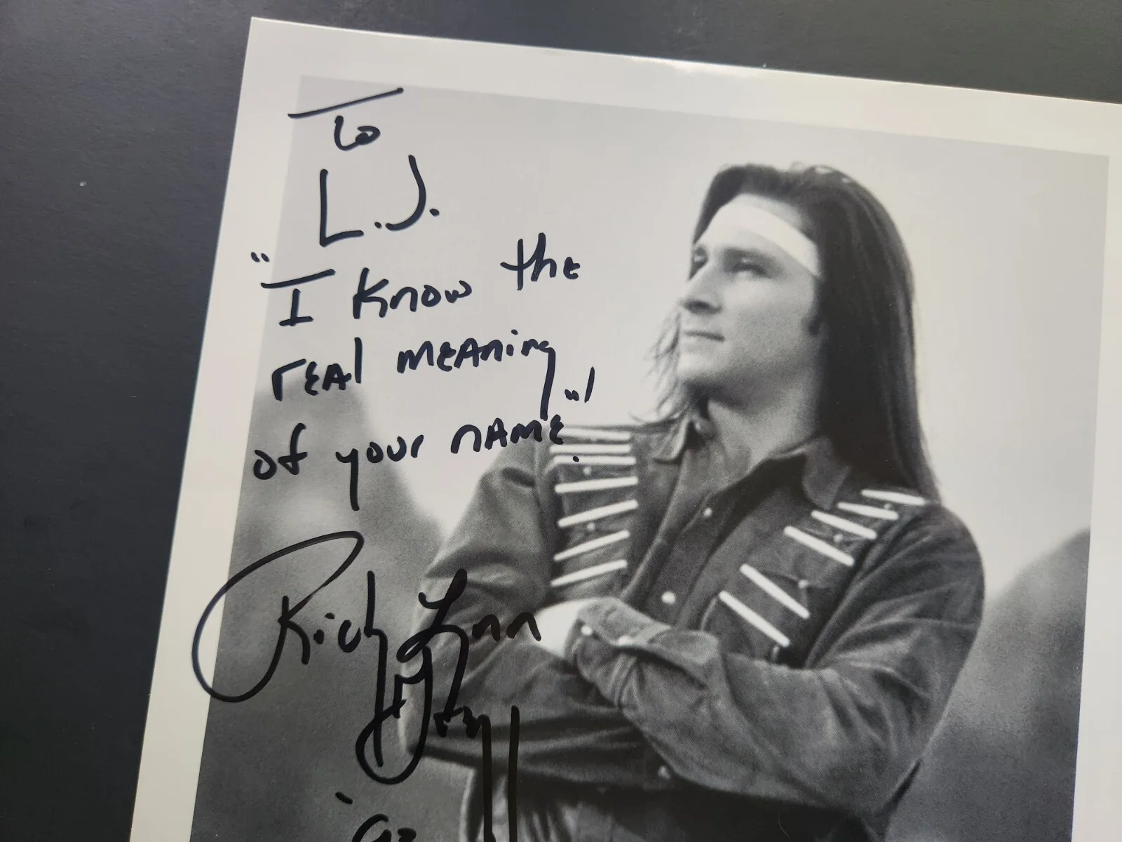 Native American Country Music Singer Ricky Lynn Gregg Hand Signed Photo 8X10, изображение 3