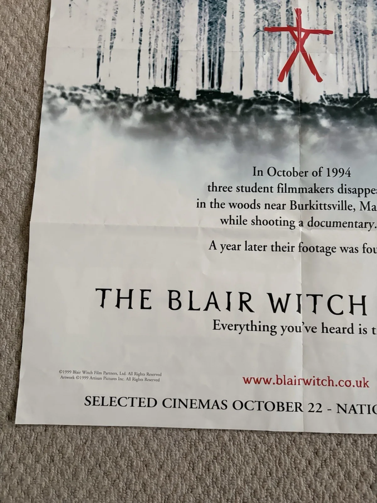 The Blair Witch Project NME Giant Double-Sided Poster 84x59 Cm Marilyn Manson, изображение 3