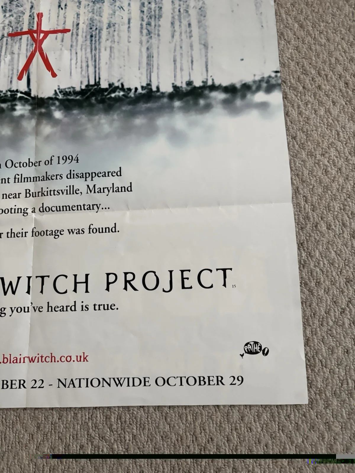 The Blair Witch Project NME Giant Double-Sided Poster 84x59 Cm Marilyn Manson, изображение 4