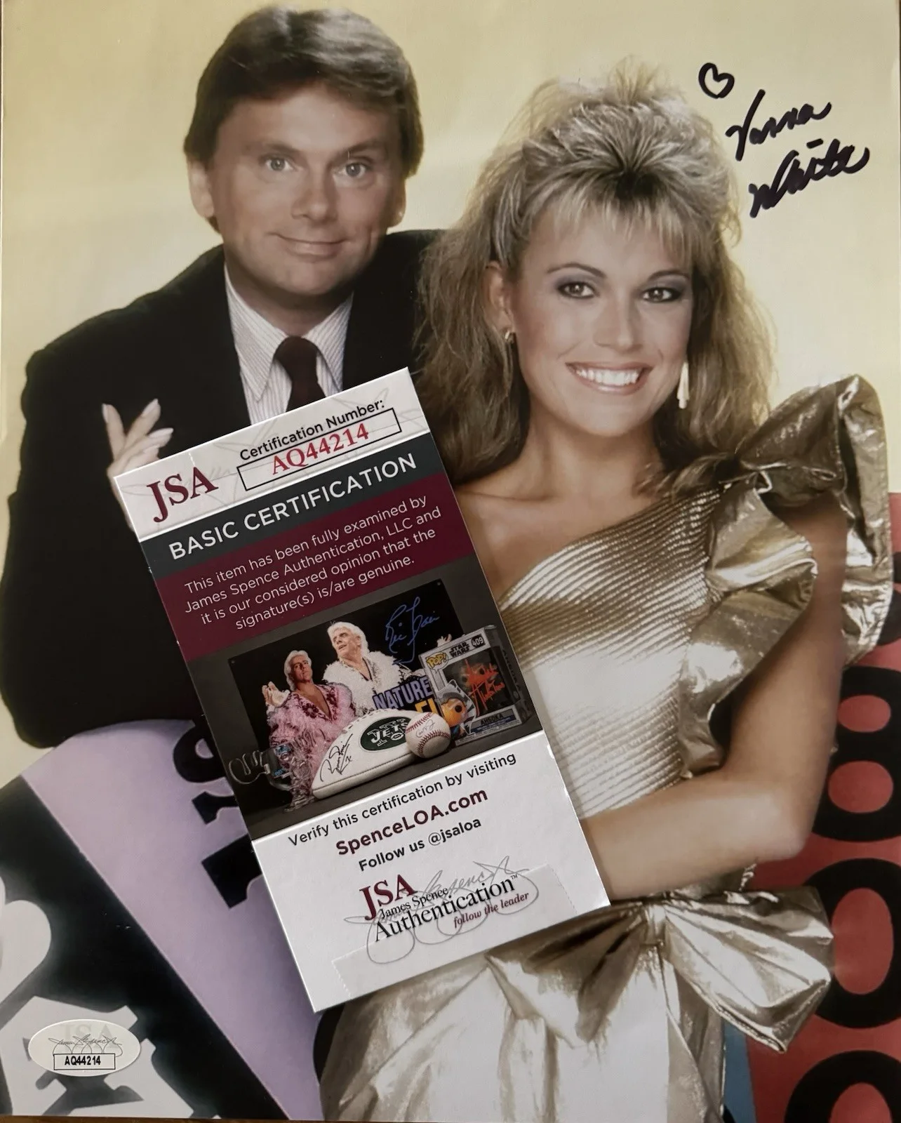 Vanna White — Vanna White Signed 8x10 Photo Wheel of Fortune Playboy JSA COA, изображение 2