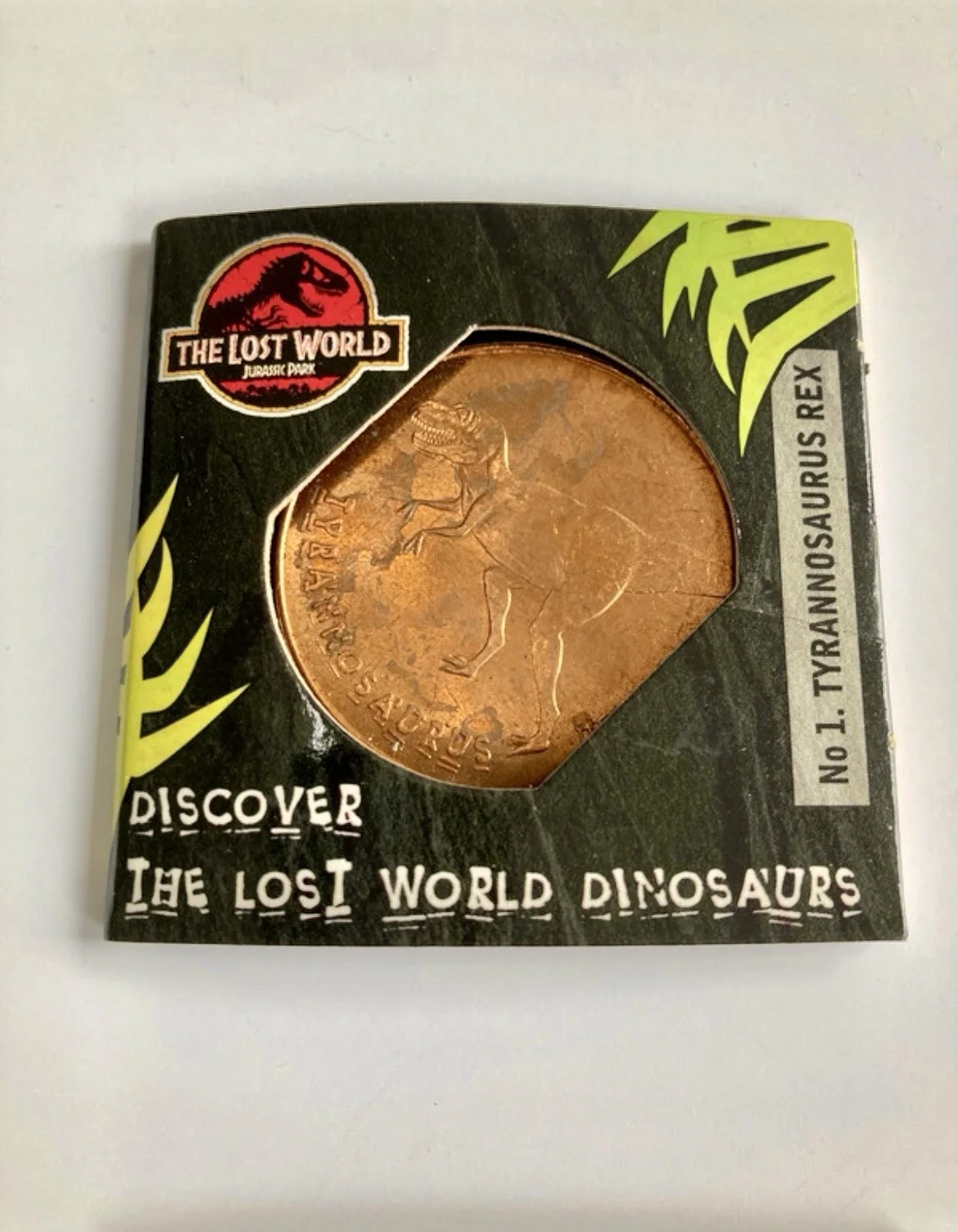 Tetley Jurassic Park the Lost World Coin Set of 5. 1,2,3,4 & 8, изображение 3