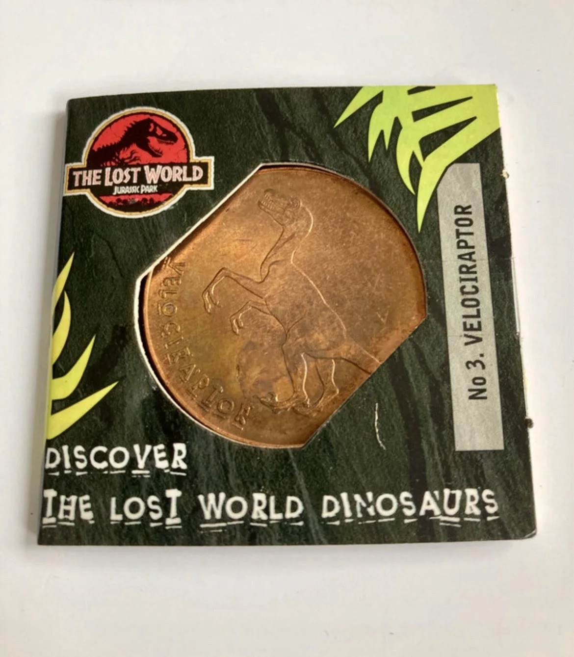Tetley Jurassic Park the Lost World Coin Set of 5. 1,2,3,4 & 8, изображение 5