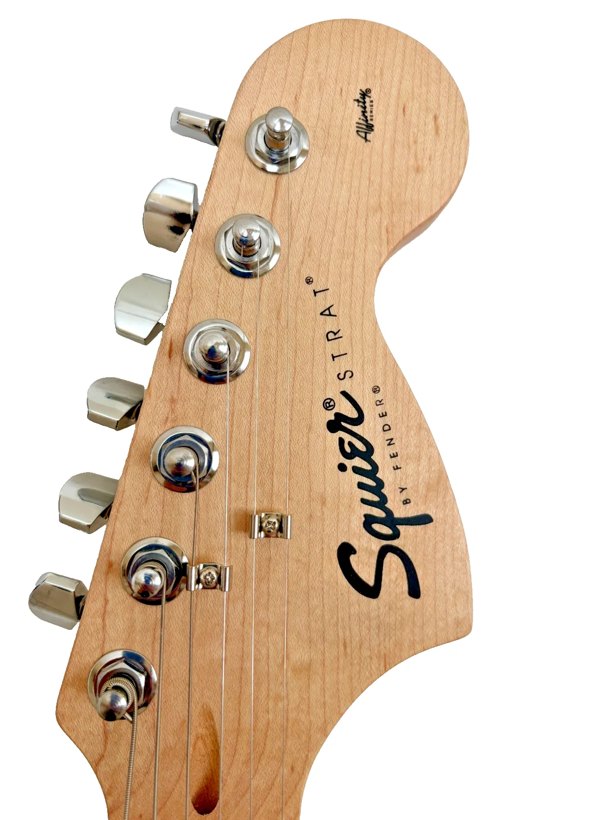 Fender Squire Affinity Stratocaster Signed DEANA CARTER Electric Guitar LP Blue, image 5