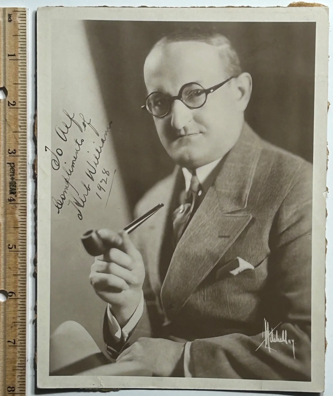 HERB WILLIAMS—SIGNED PHOTO—Vaude•Broadway•Film Comedy Star—H Arlen•H Fonda•, изображение 4