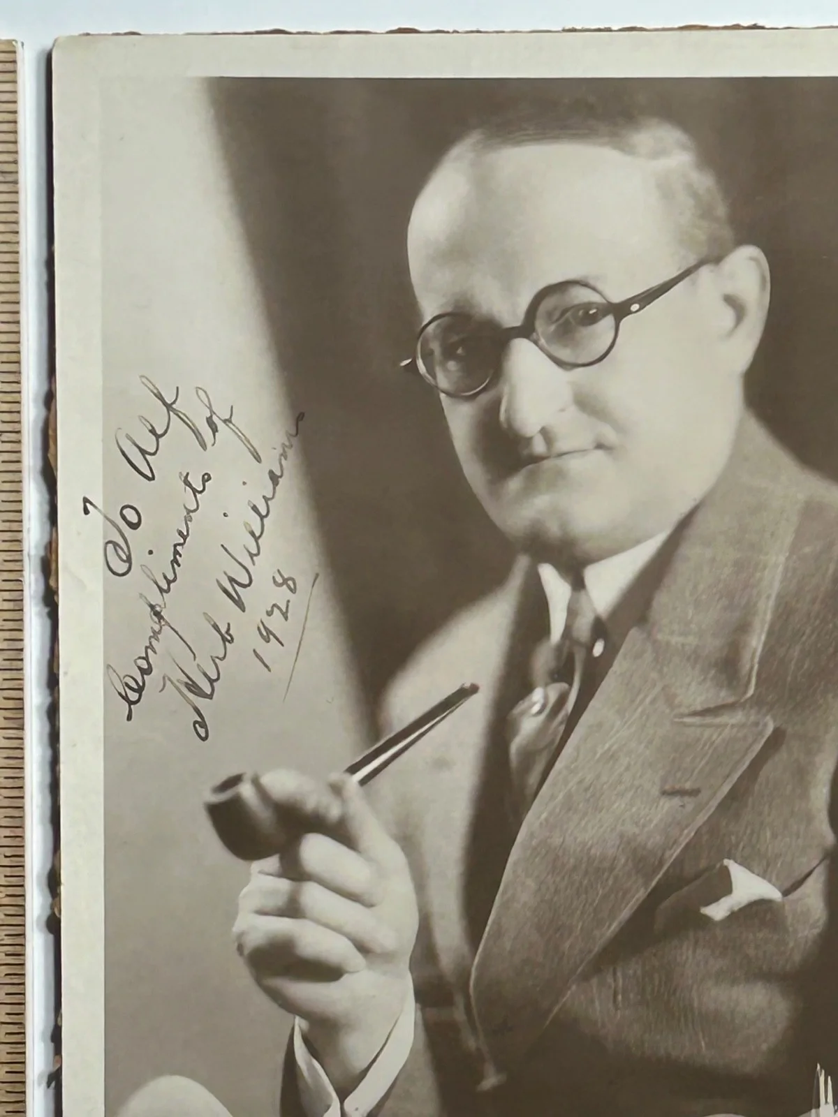 HERB WILLIAMS—SIGNED PHOTO—Vaude•Broadway•Film Comedy Star—H Arlen•H Fonda•, изображение 5