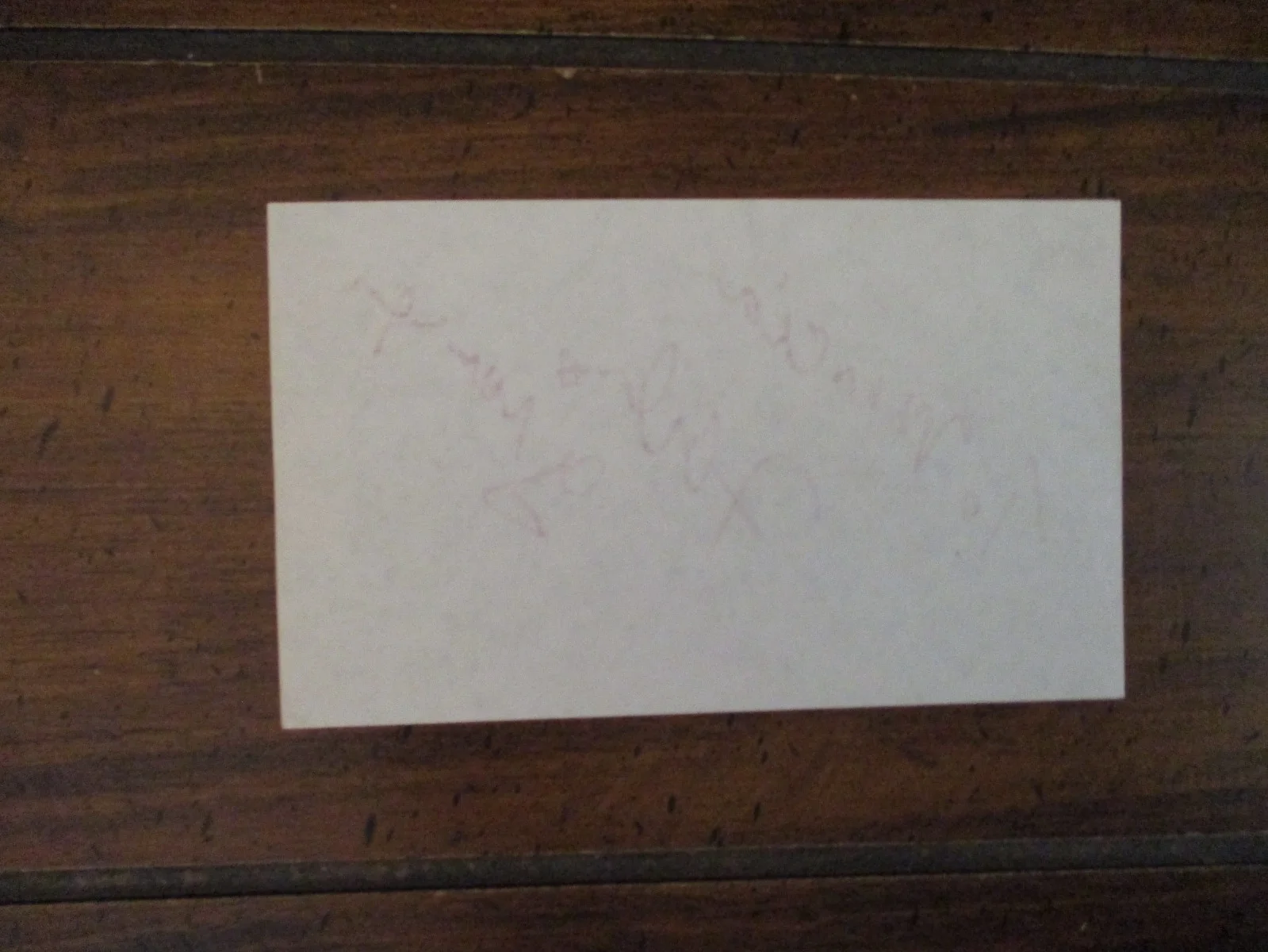 FARLEY GRANGER (Died in 2011) ("STRANGER ON A TRAIN")Signed 3" x 5" Paper/Sheet, image 2