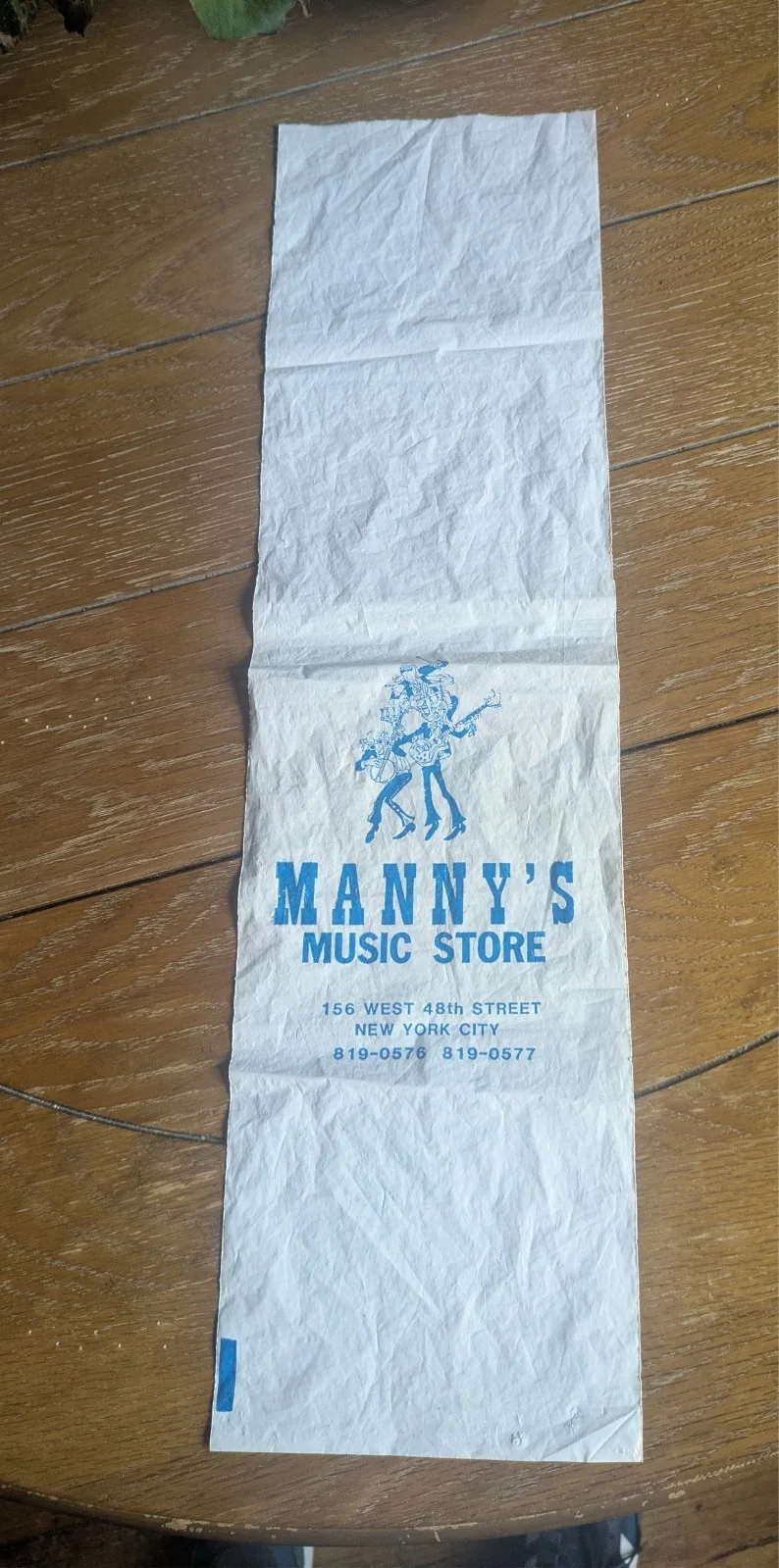 Vintage Manny's Music Drumstick Bag Collectable 1960's signed by owner, изображение 2
