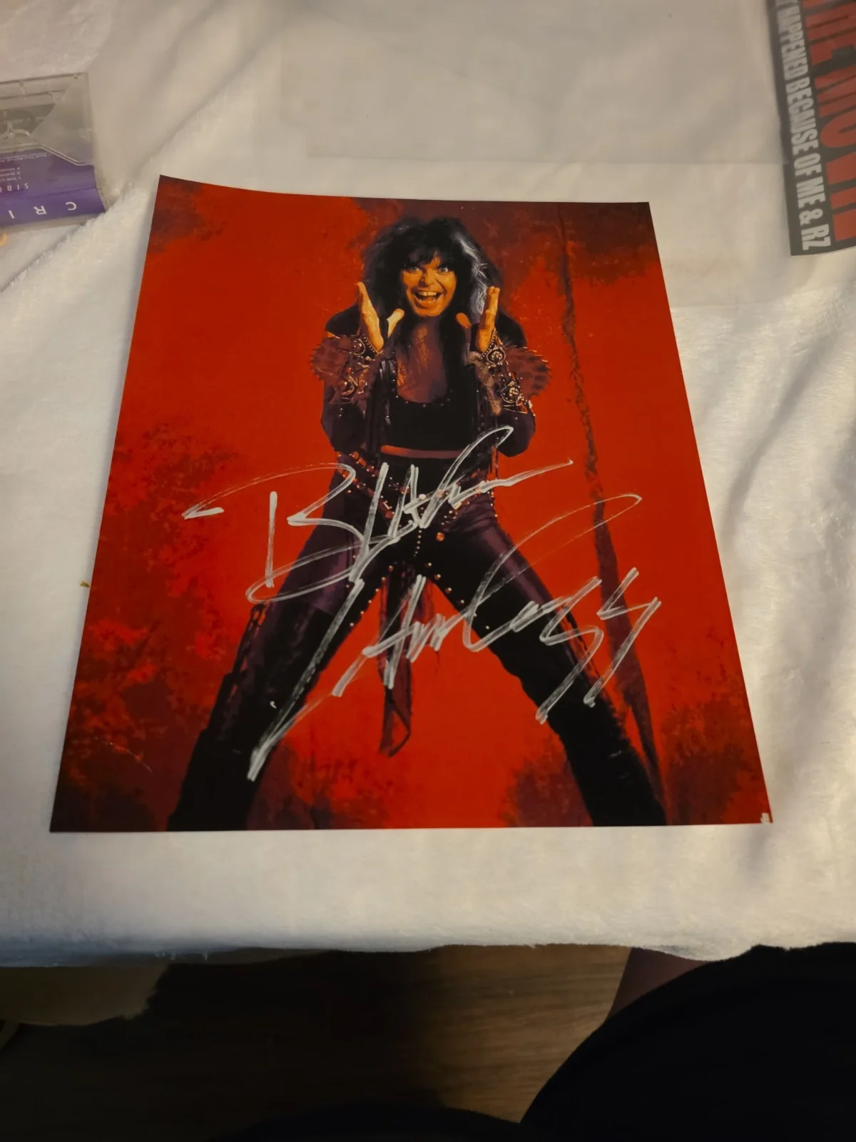 W.A.S.P. Blackie Lawless Photo Autographed Blackie, image 2