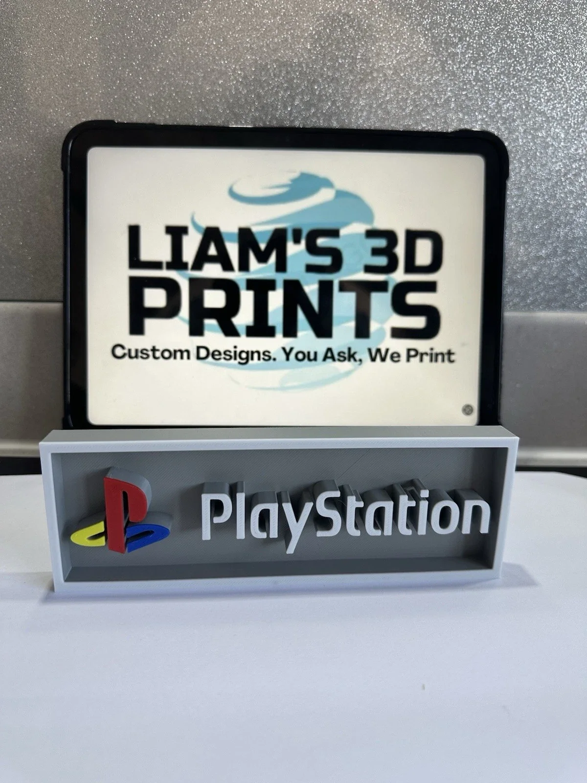 Decorative PlayStation Ps1 Box Sign Shelf Logo Display Sign Gaming 2 Sizes, image 2