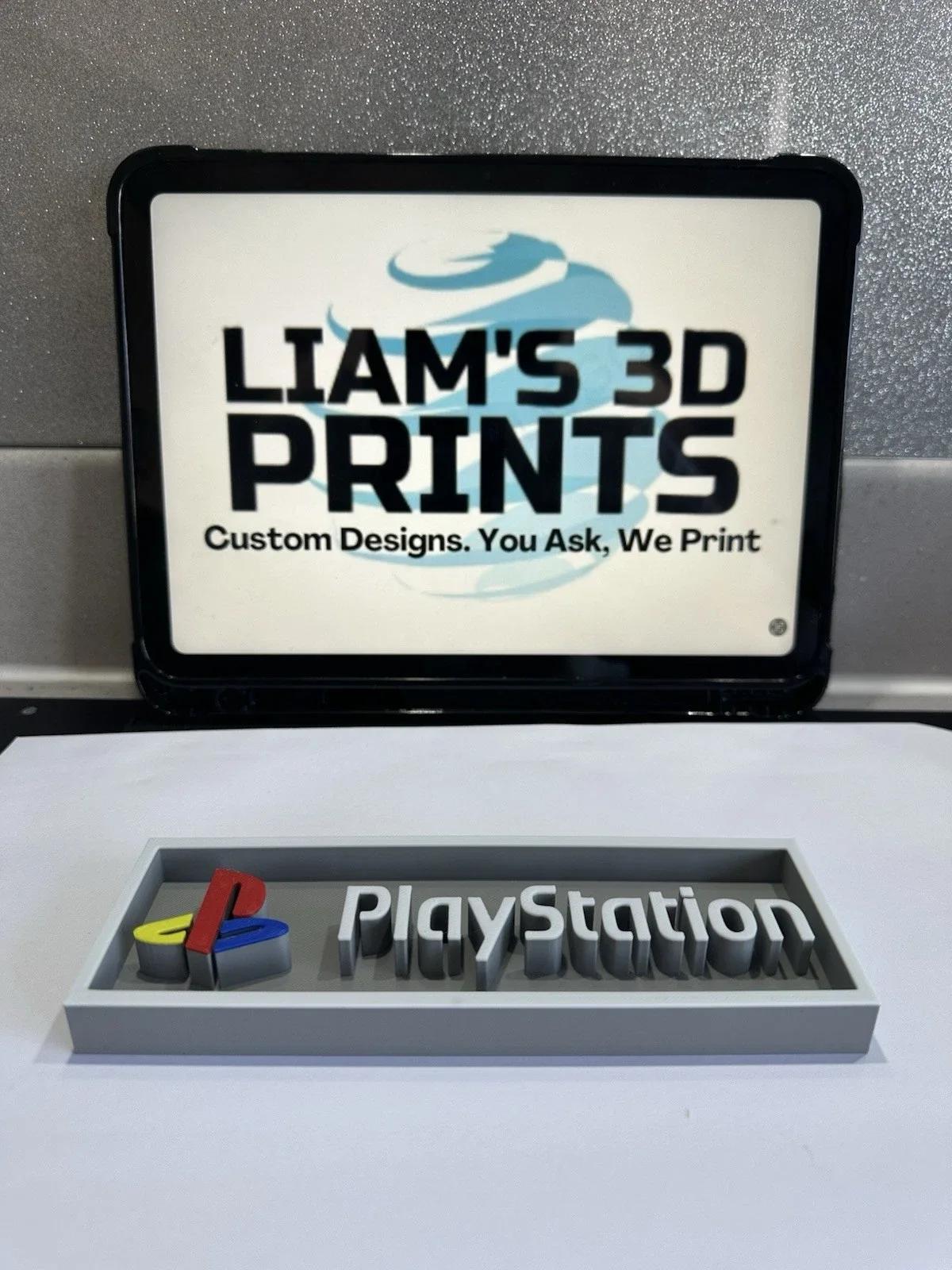 Decorative PlayStation Ps1 Box Sign Shelf Logo Display Sign Gaming 2 Sizes, image 3