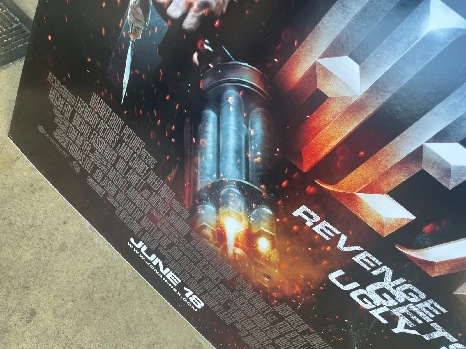 Jonah Hex Josh Brolin Poster mounted on foam board signed by director, image 4