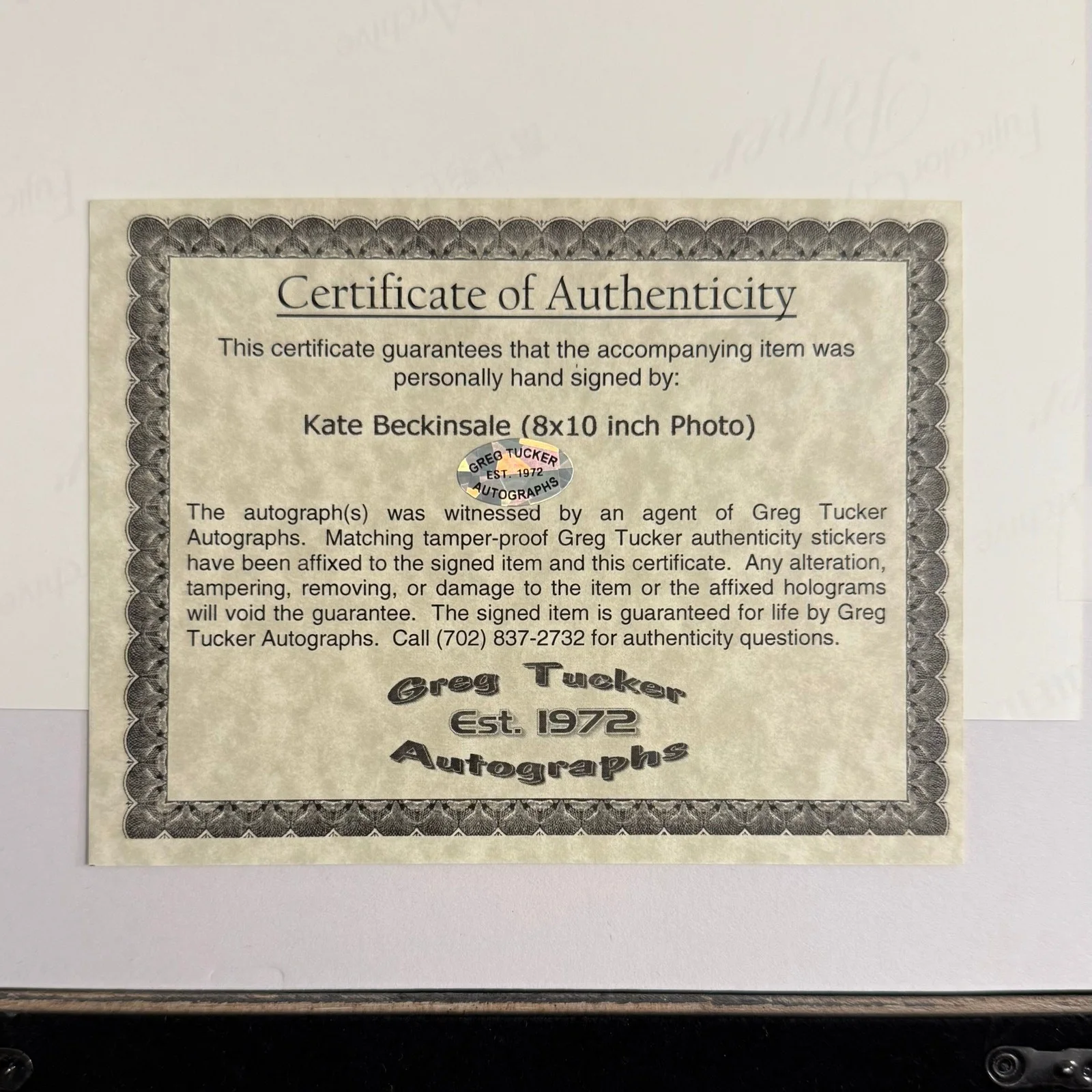 Kate Beckinsale — Kate Beckinsale Autograph Actor Framed Photo 14x17 COA Greg Tucker Pearl Harbor, image 4