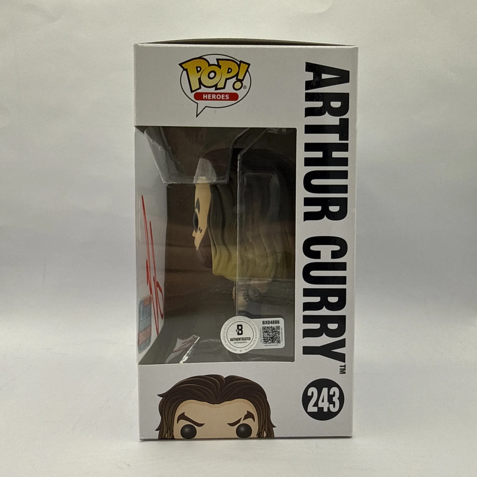 JASON MOMOA AQUAMAN #243 Signed Funko Pop COA BECKETT, image 5