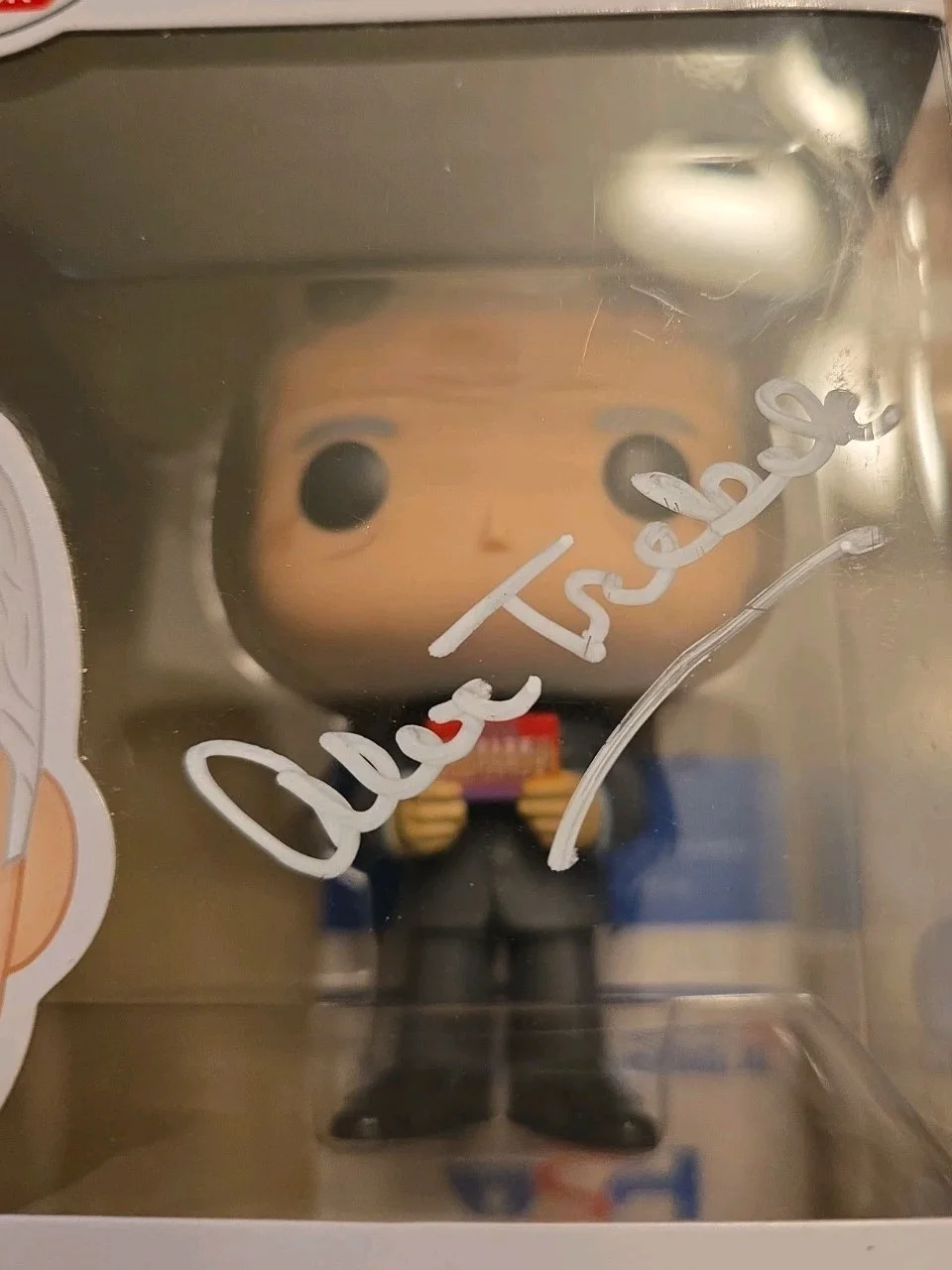Alex Trebek — Alex Trebek Jeopardy Host #766 Signed Autographed Funko Pop PSA, image 4