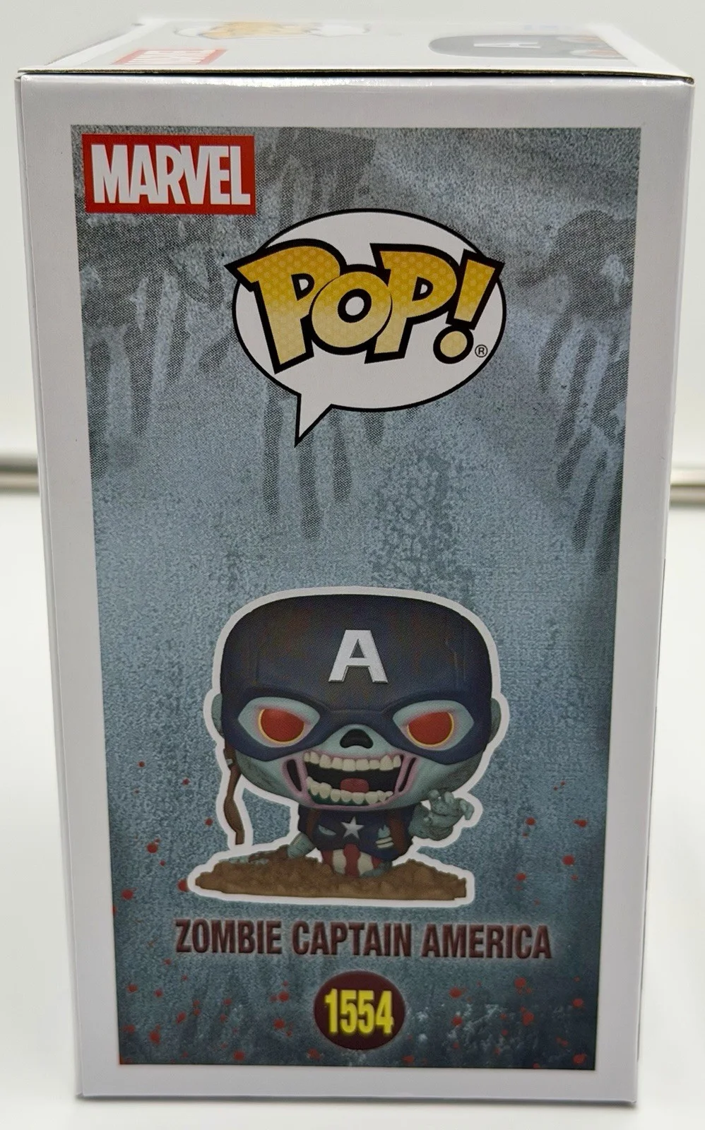 Chris Evans — Chris Evans Signed Zombie Captain America Funko Pop Marvel VSA COA w/protector, image 5