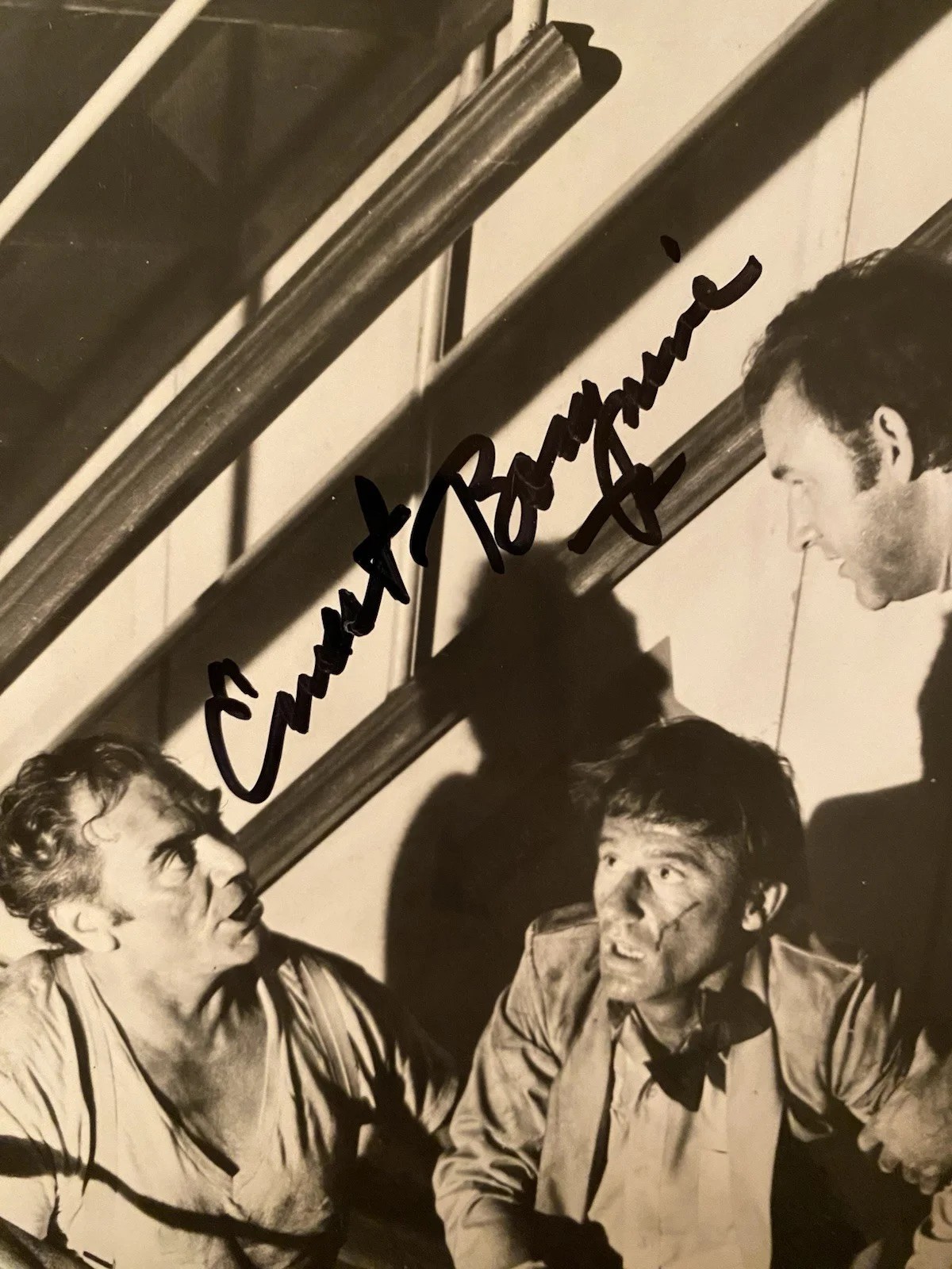 Roddy McDowall, Ernest Borgnine — Roddy McDowall Ernest Borgnine Signed Autographed Photo w COA Poseidon Adventure, изображение 2