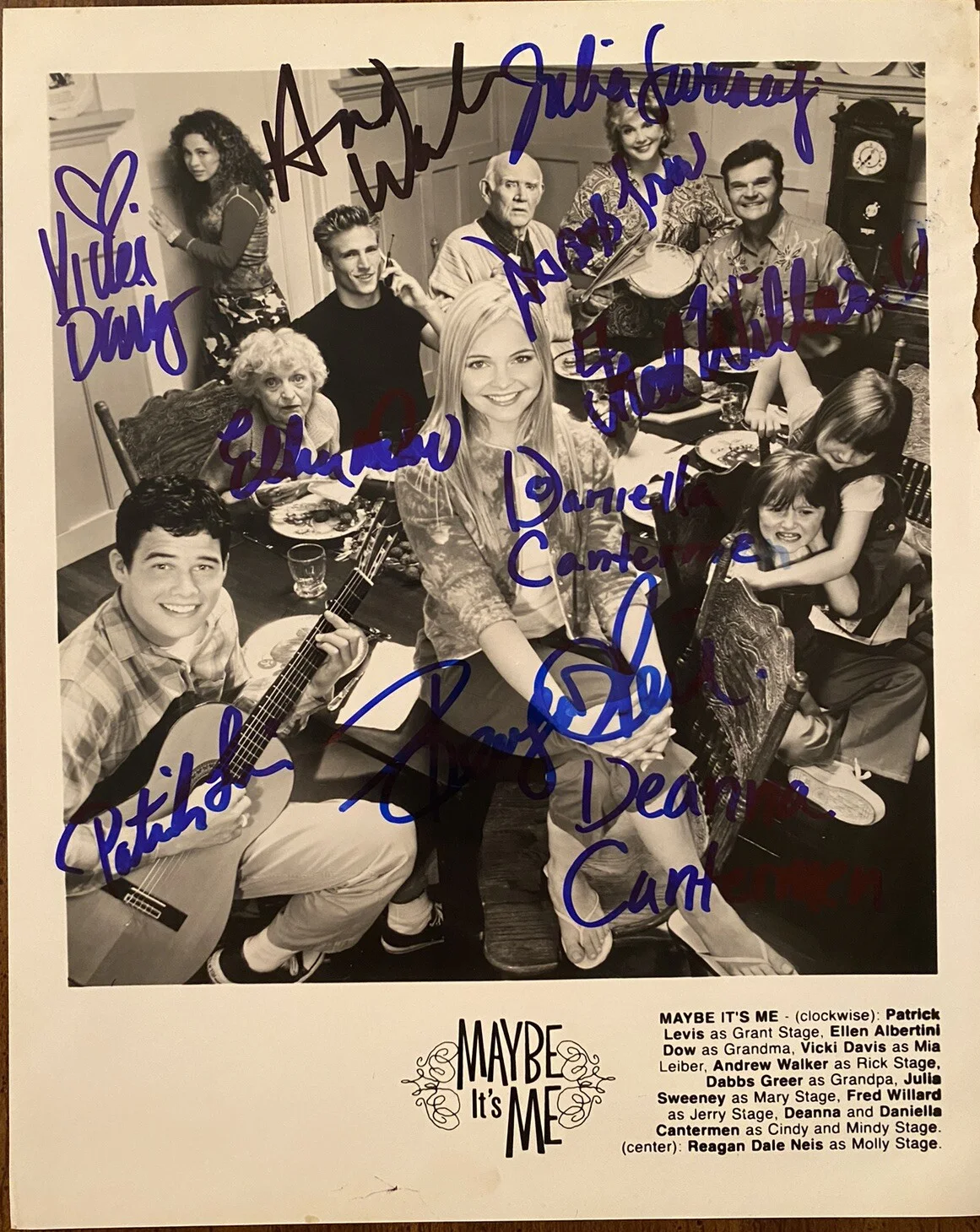 Dabbs Greer, Ellen Albertini Dow, Fred Willard, Cast — Maybe It’s Me Cast Signed Autographed Photo By 11 With COA Dabbs Greer Ellen Dow