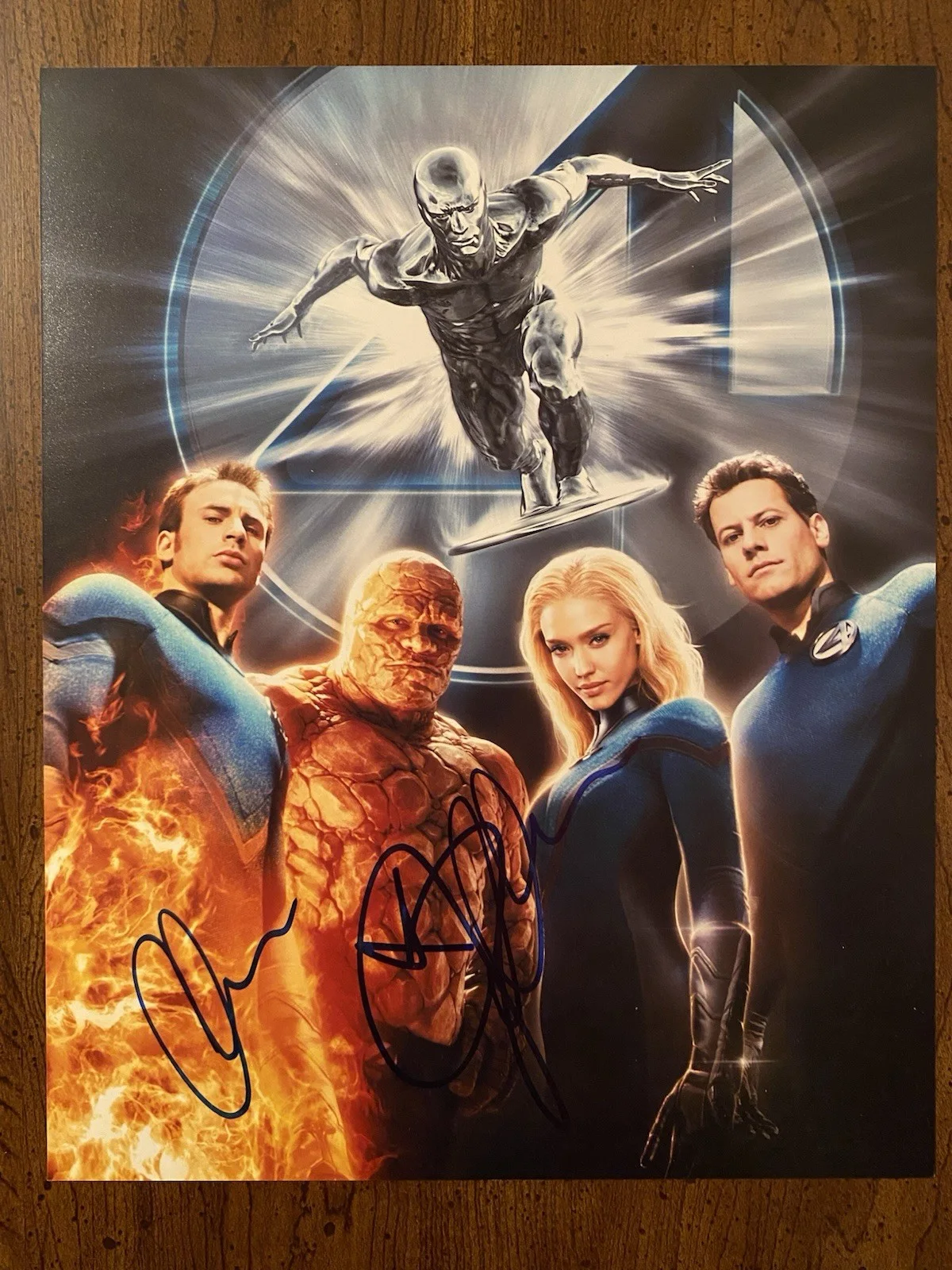 Chris Evans, Jessica Alba — Chris Evans Jessica Alba Signed Autographed Photo With COA The Fantastic Four