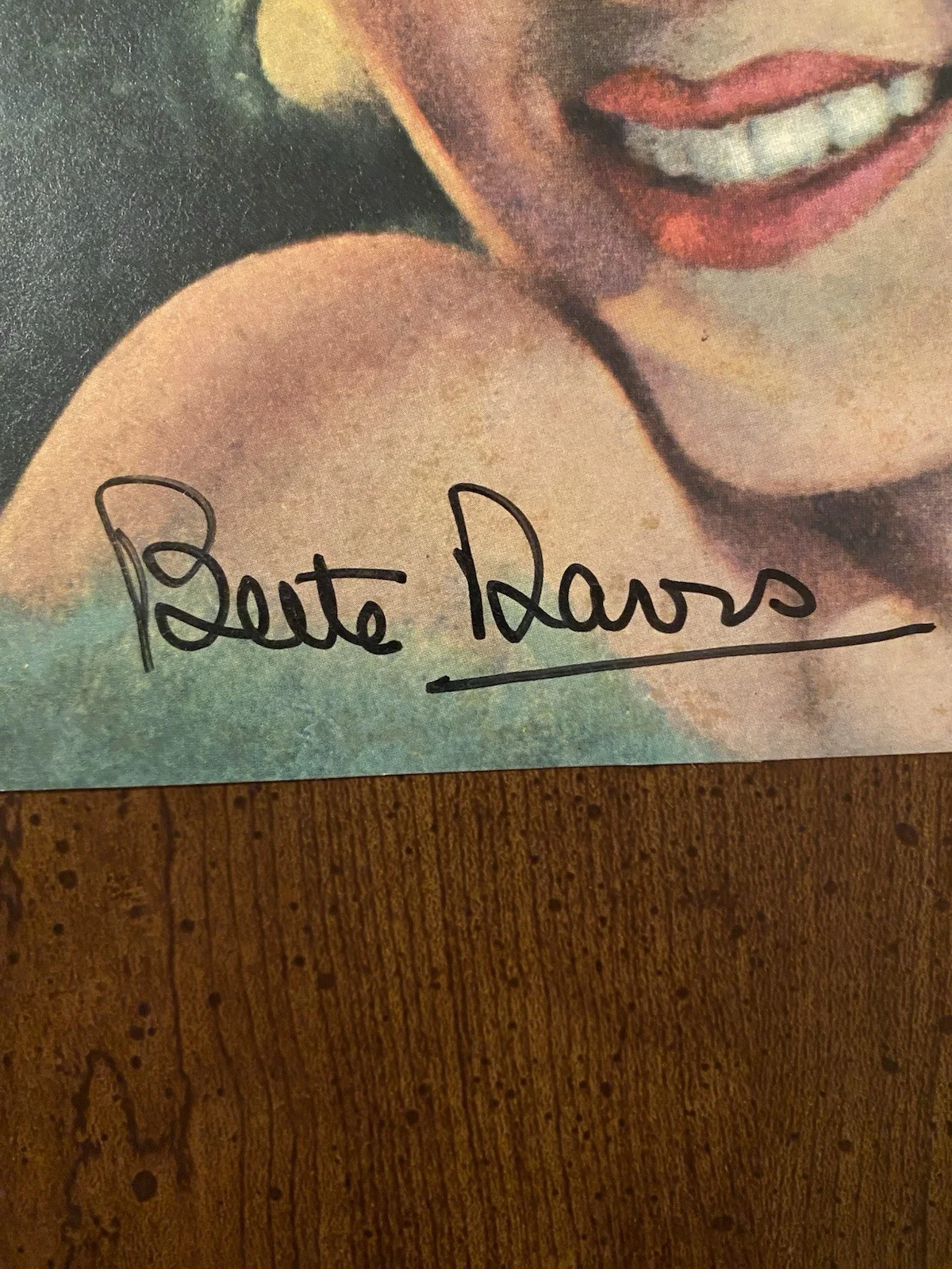 Bette Davis — Bette Davis Signed Autographed Modern Screen Vintage Magazine Cover With COA, изображение 2