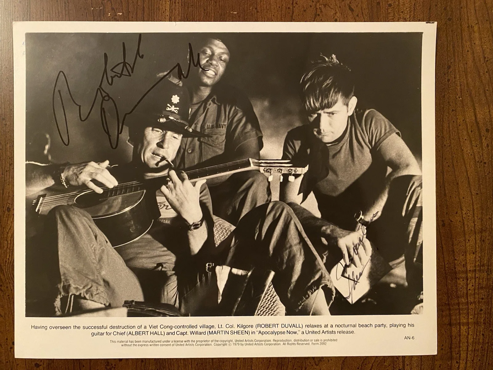 Robert Duvall, Martin Sheen — Robert Duvall Martin Sheen Signed Autographed Apocalypse Now Photo With COA