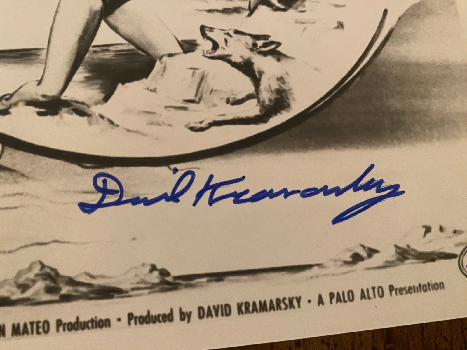 David Kramarsky, Lorna Thayer — David Kramarsky Lorna Thayer Signed Photo With COA The Beast With A Million Eyes, изображение 3