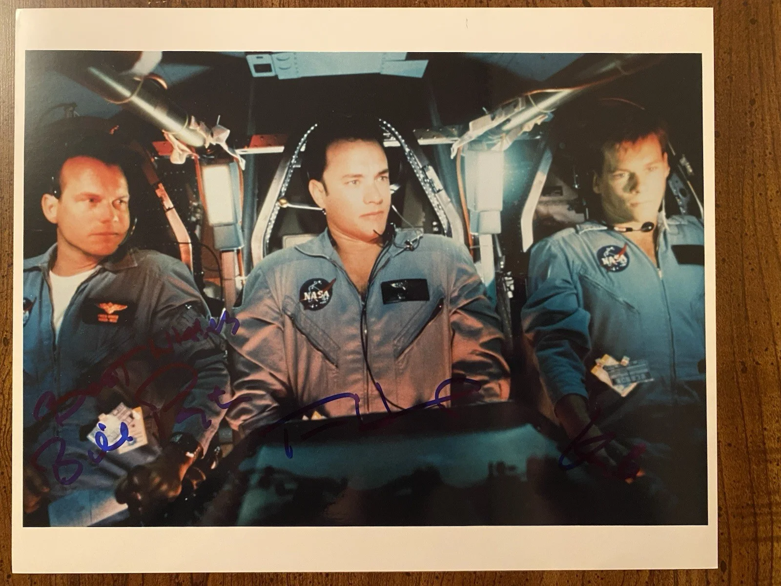 Bill Paxton, Tom Hanks, Kevin Bacon — Apollo 13 Cast Signed Photo With COA Tom Hanks Bill Paxton Kevin Bacon