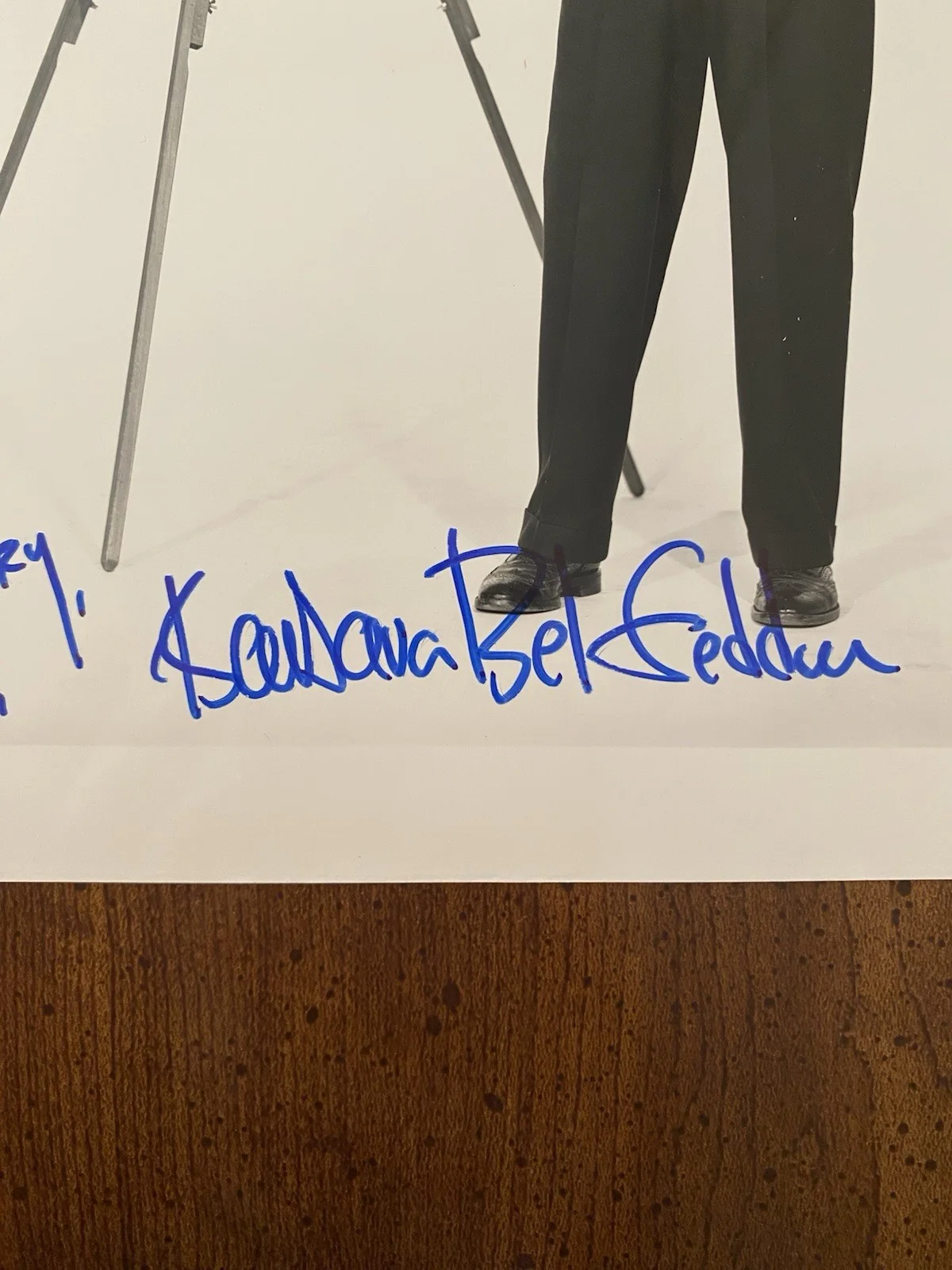 Barbara Bel Geddes — Barbara Bel Geddes Signed Autographed Photo with Jimmy Stewart With COA Vertigo, изображение 2