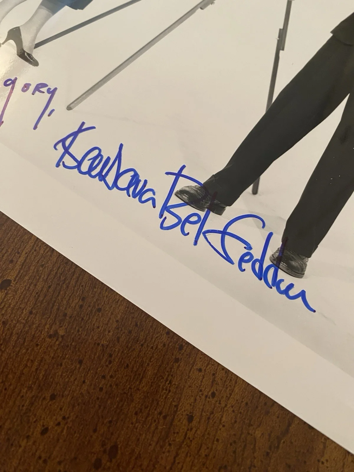 Barbara Bel Geddes — Barbara Bel Geddes Signed Autographed Photo with Jimmy Stewart With COA Vertigo, изображение 3