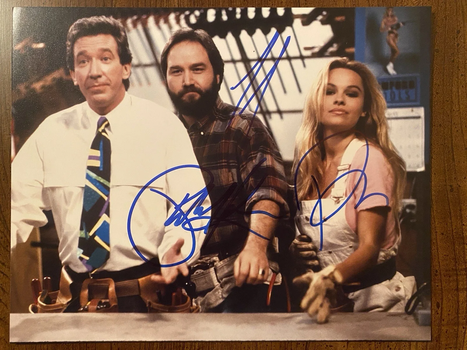 Tim Allen, Richard Karn, Pamela Anderson — Home Improvement Cast Signed Photo w/ COA Tim Allen Richard Karn Pamela Anderson