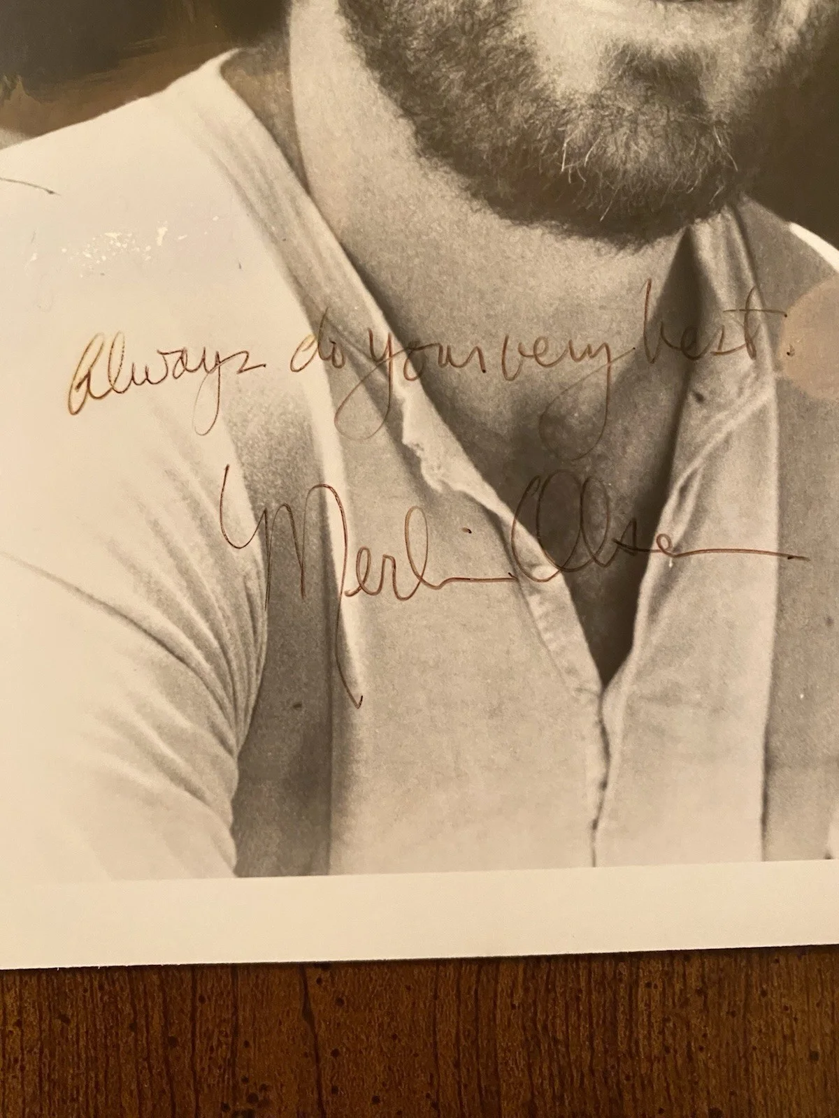 Merlin Oleson — Merlin Olsen Signed Autographed Photo With COA Little House On The Prairie RARE, изображение 2