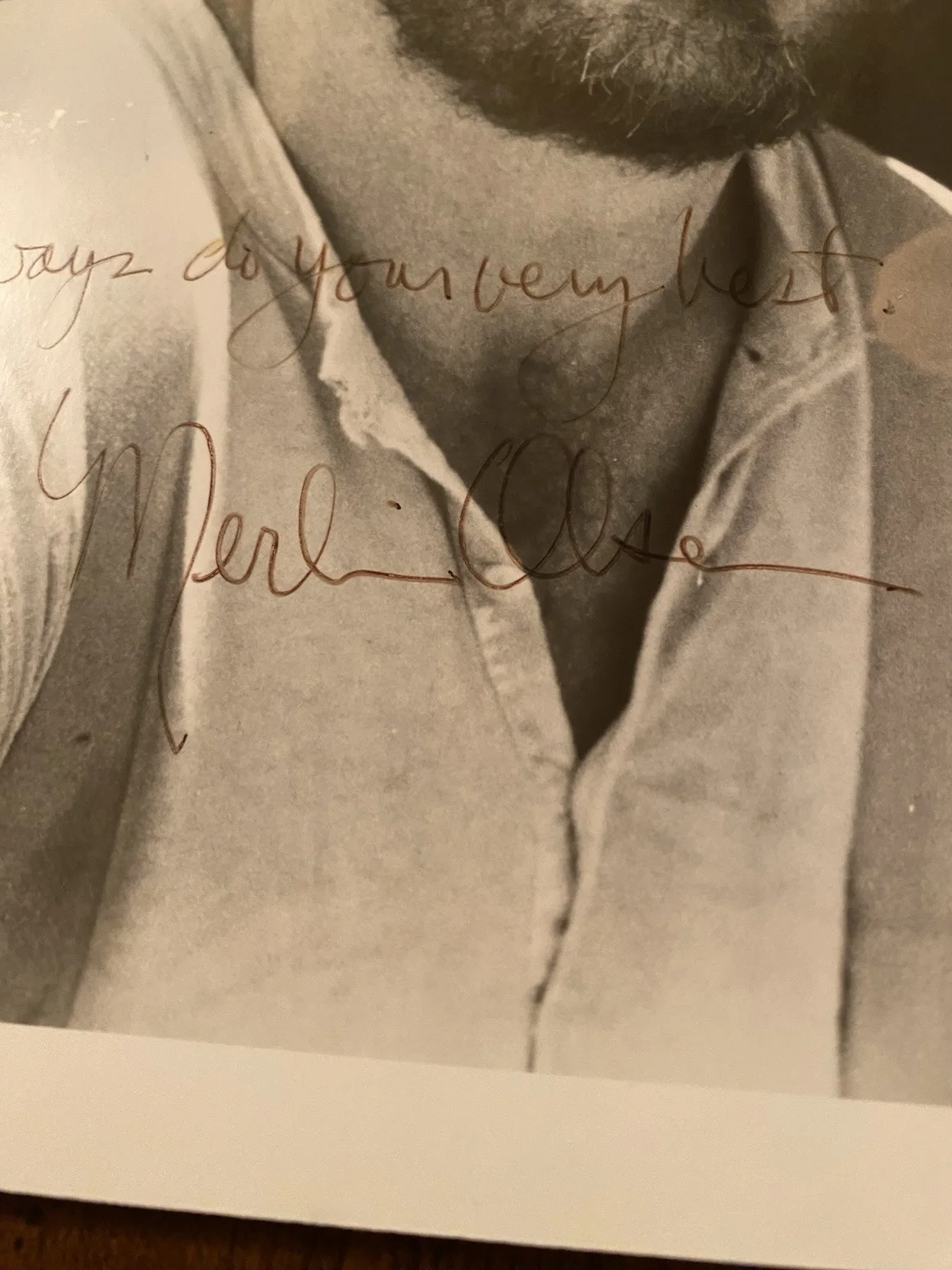 Merlin Oleson — Merlin Olsen Signed Autographed Photo With COA Little House On The Prairie RARE, изображение 4