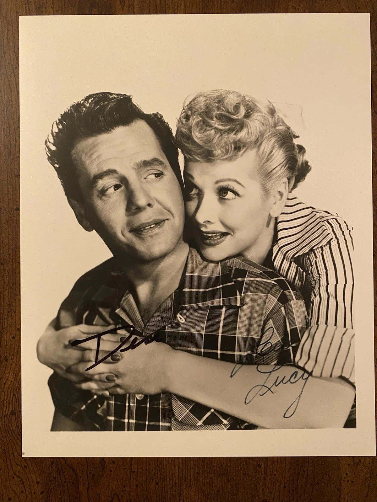 Lucille Ball, Desi Arnaz — Lucille Ball Desi Arnaz Signed Autographed Vintage Photo With COA I Love Lucy