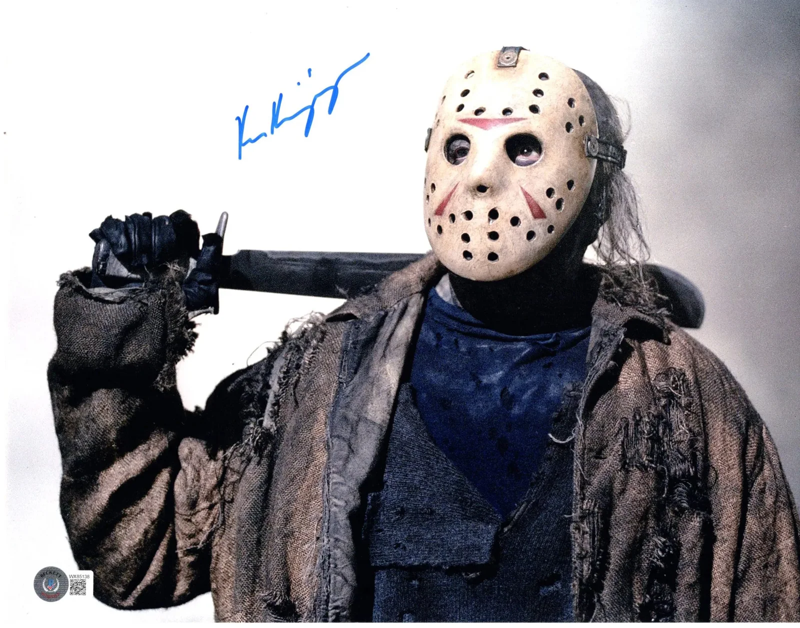 Ken Kirzinger — Ken Kirzinger signed 11x14 Photo Jason Voorhees Freddy vs Jason Beckett