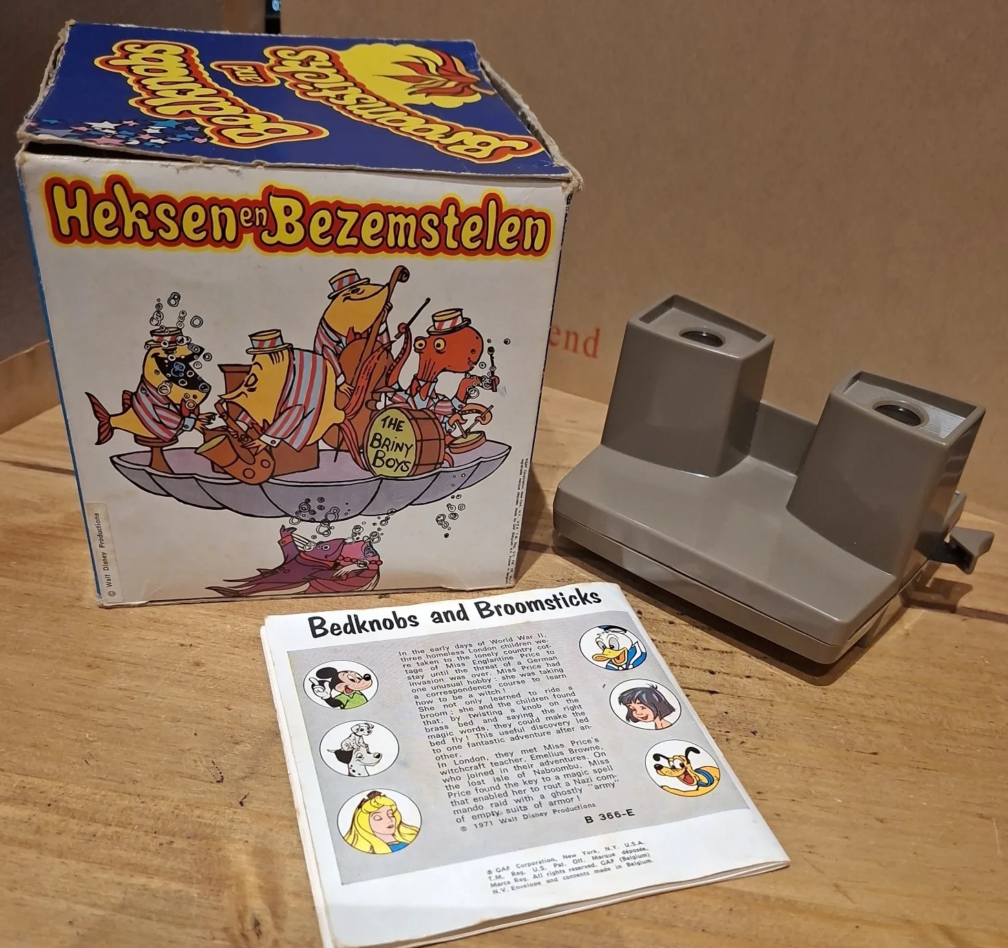 Bedknobs & Broomsticks Boxed VIEWMASTER viewer & Reels View Master B-366-E, изображение 3