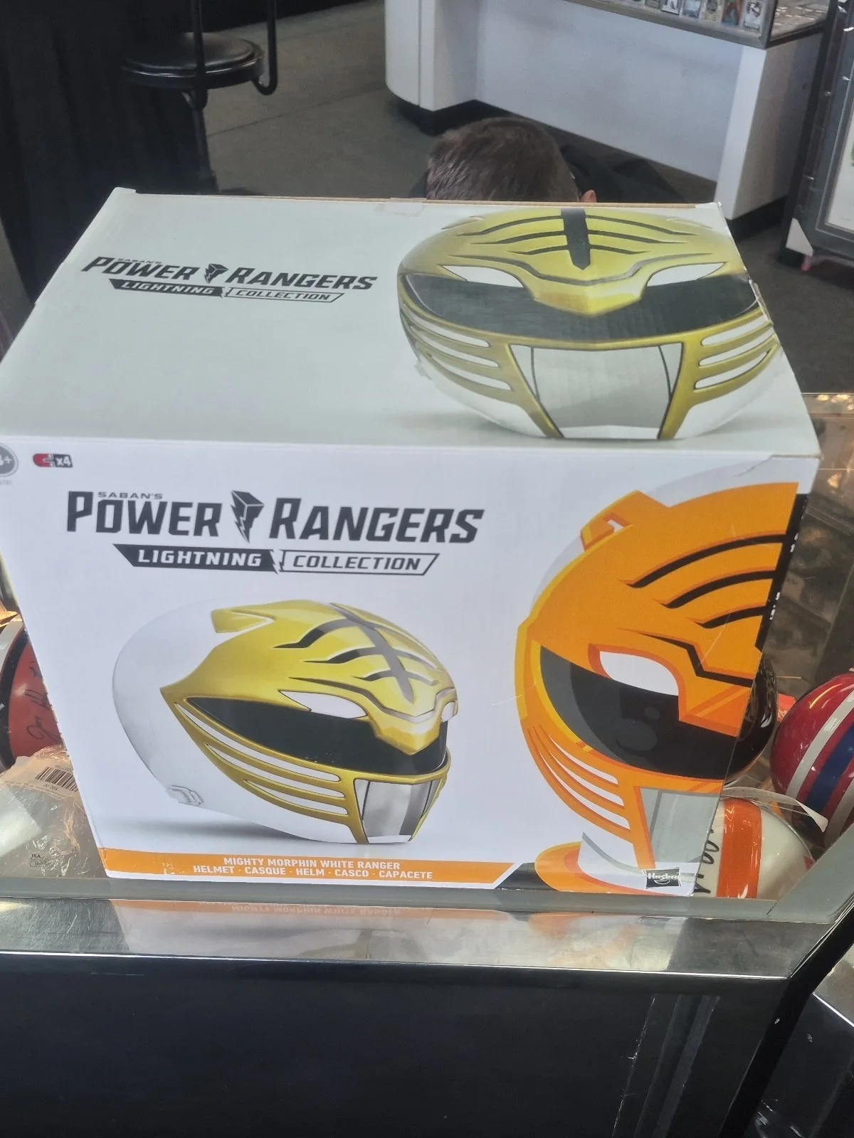 John David Franklin Signed Inscripted Power Ranger Helmet W COA, image 4